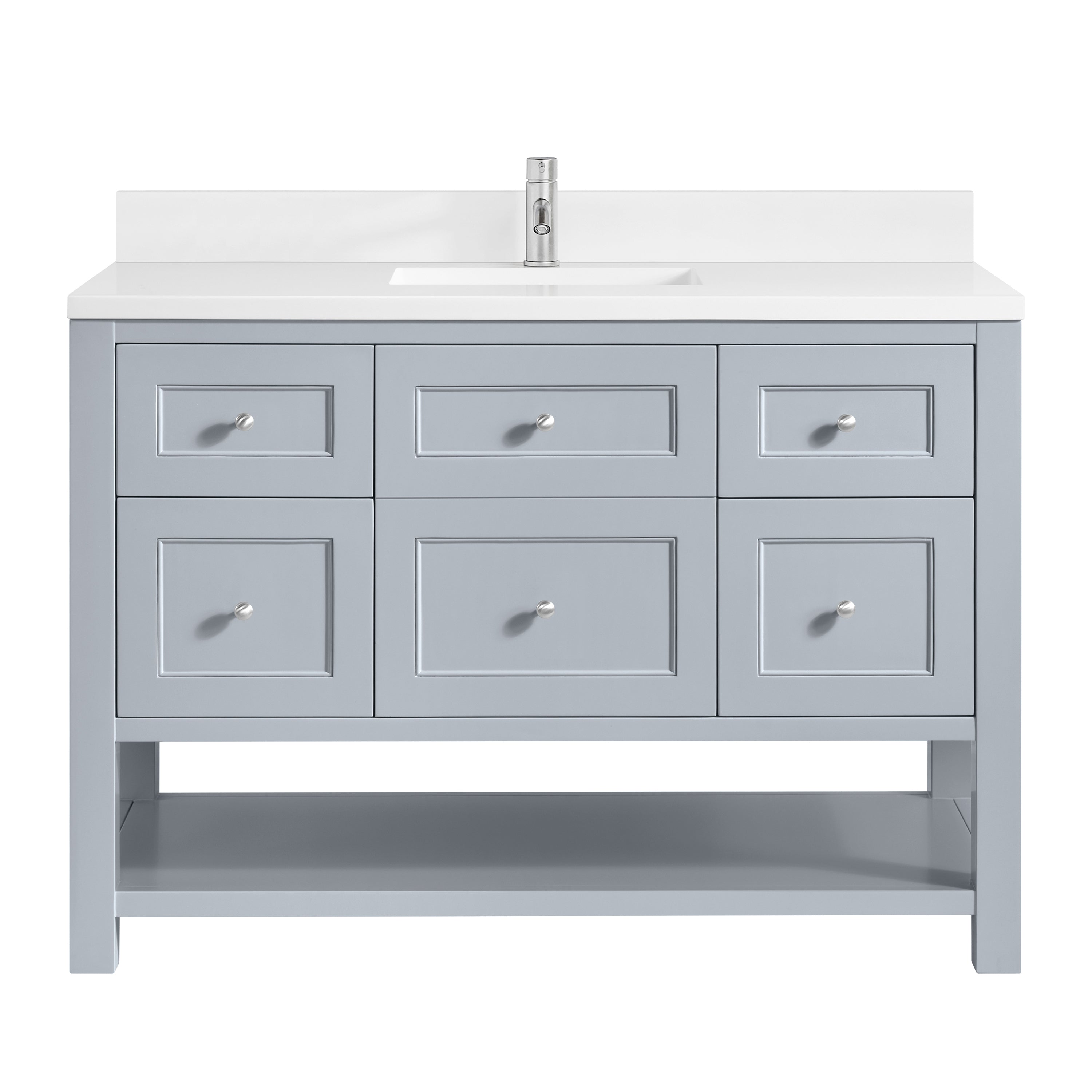 James Martin Vanities Breckenridge 48" Single Vanity - Serenity Blue