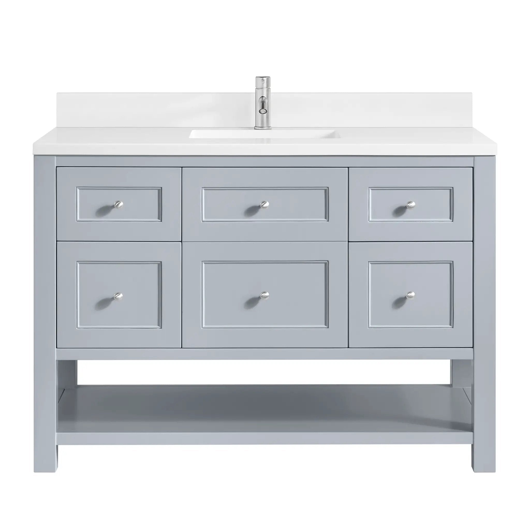 James Martin Breckenridge 48" Single Vanity Set - Serenity Blue by James Martin Vanities