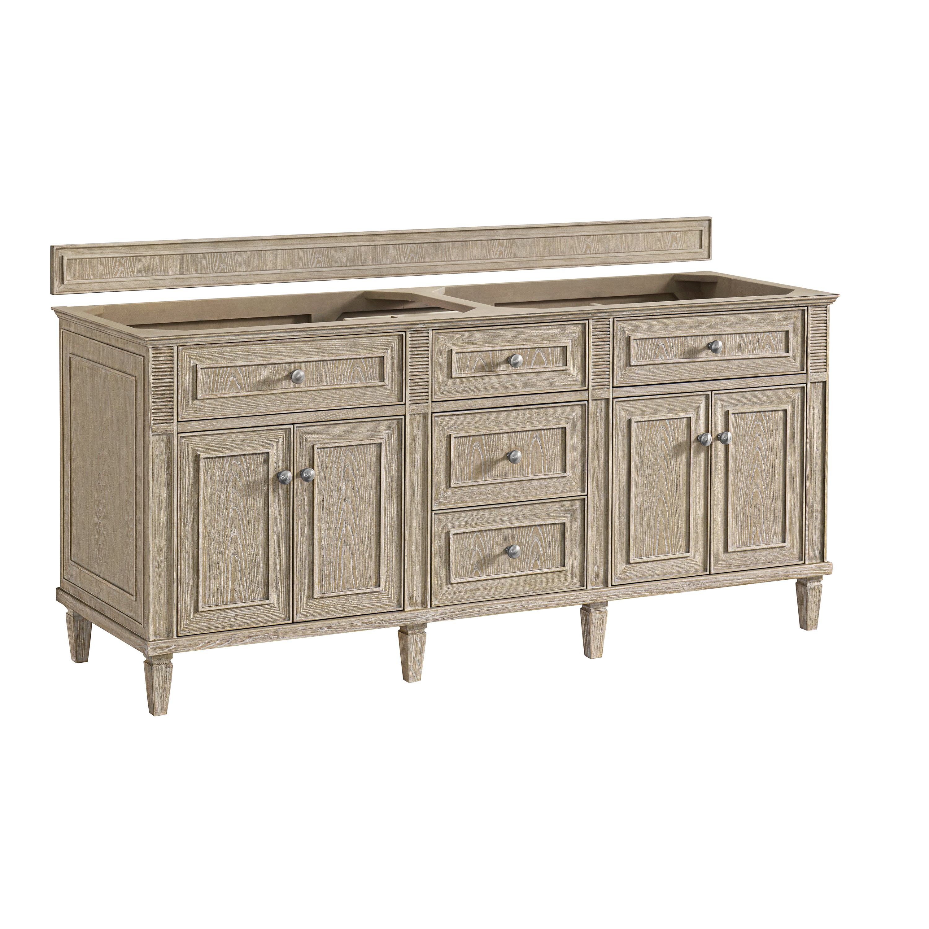 whitewashed oak vanity