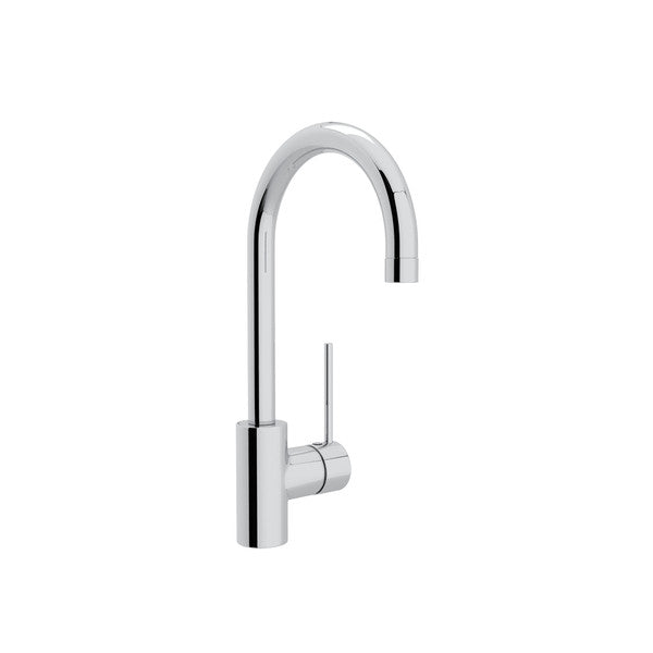 polished chrome kitchen faucet