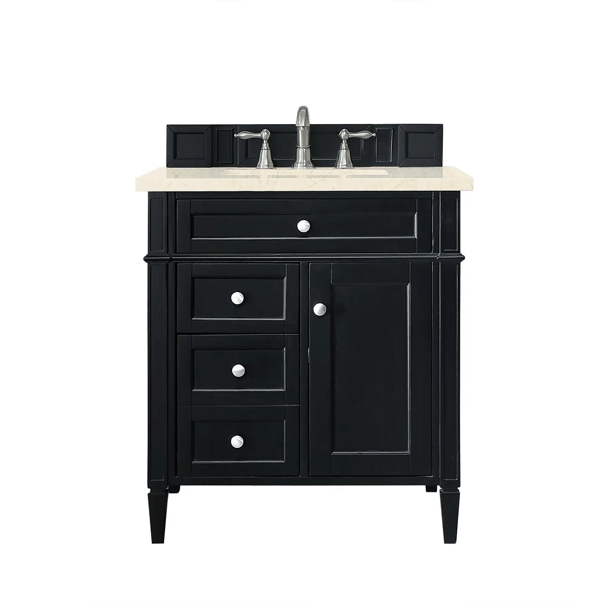 James Martin Brittany 30" Single Vanity Set - Black Onyx by James Martin Vanities