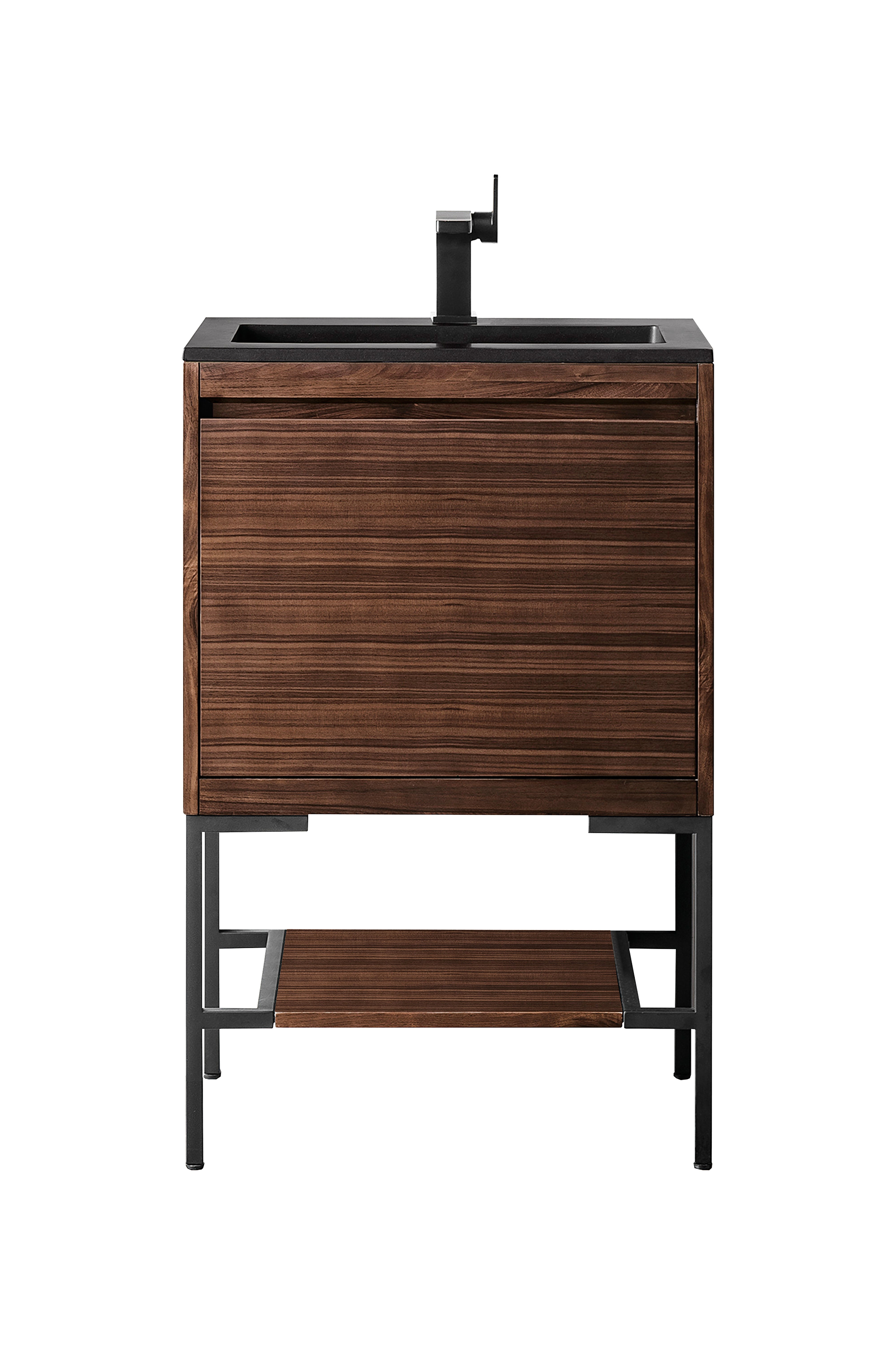 charcoal black composite stone top vanity