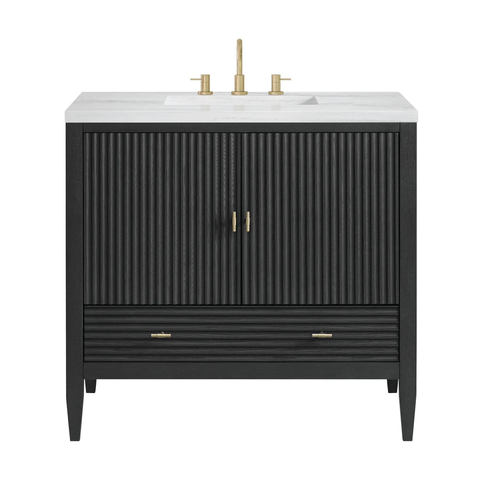 James Martin Myrrin 36" Vanity Set - Carbon Oak by James Martin Vanities