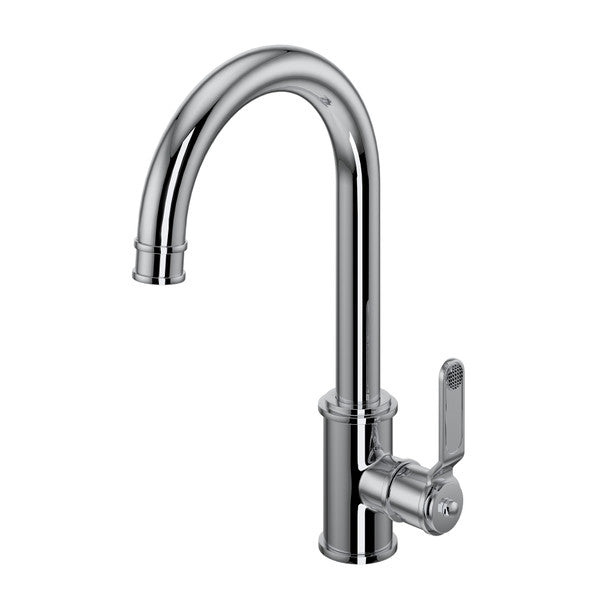 polished chrome kitchen faucet