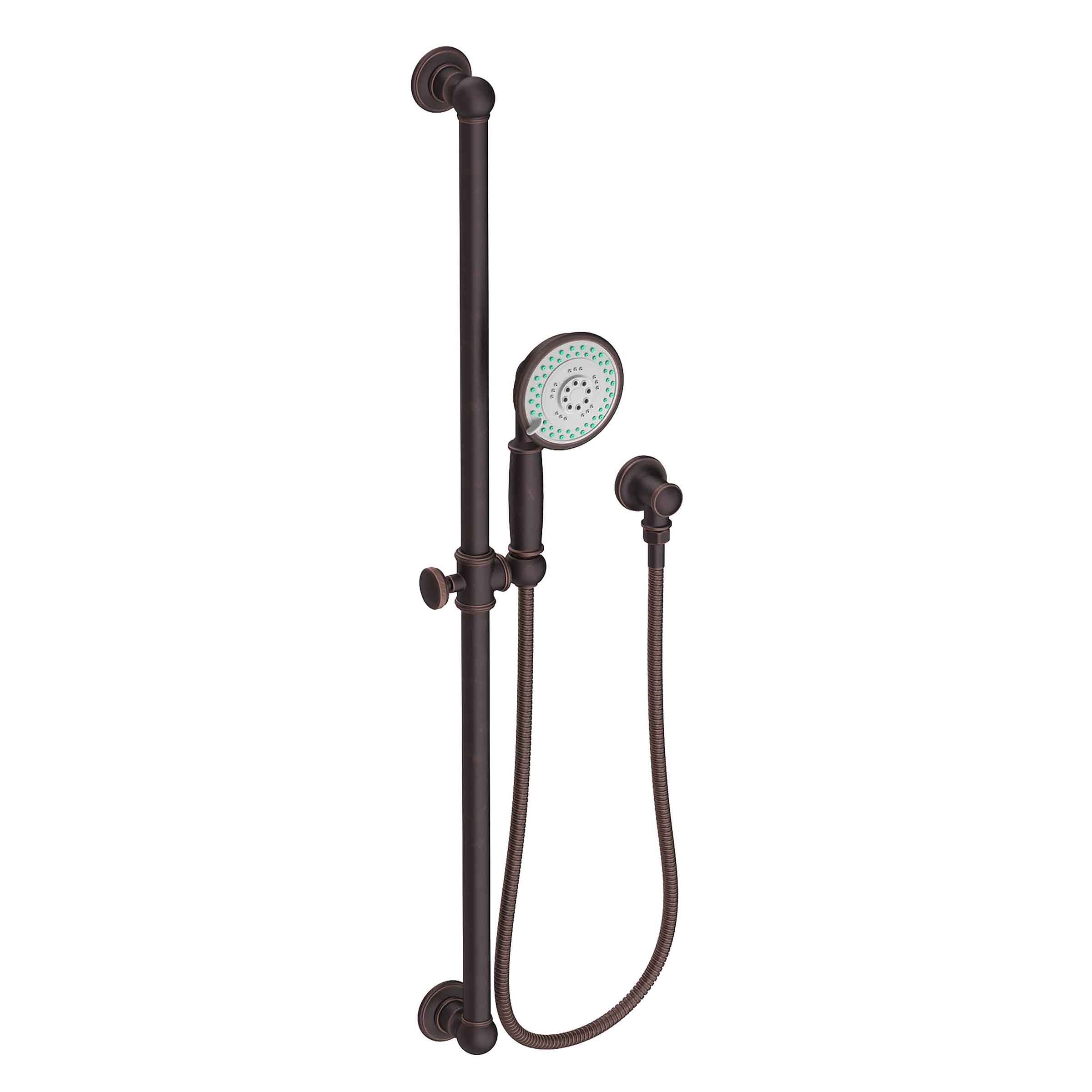Newport Brass Tub & Shower Slide Bar with Single Function Hand Shower Set