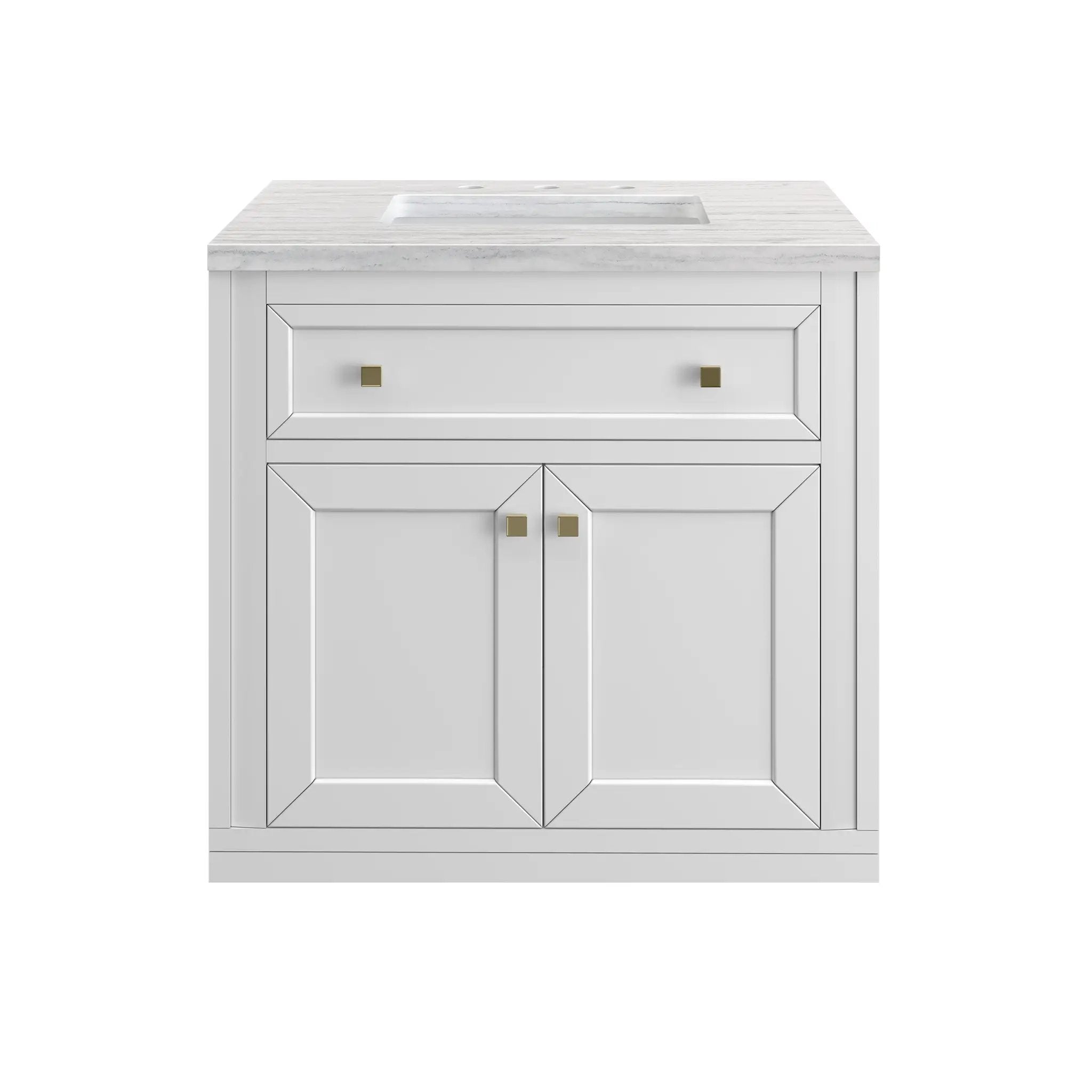James Martin Chicago 30" Single Vanity Set - Glossy White by James Martin Vanities
