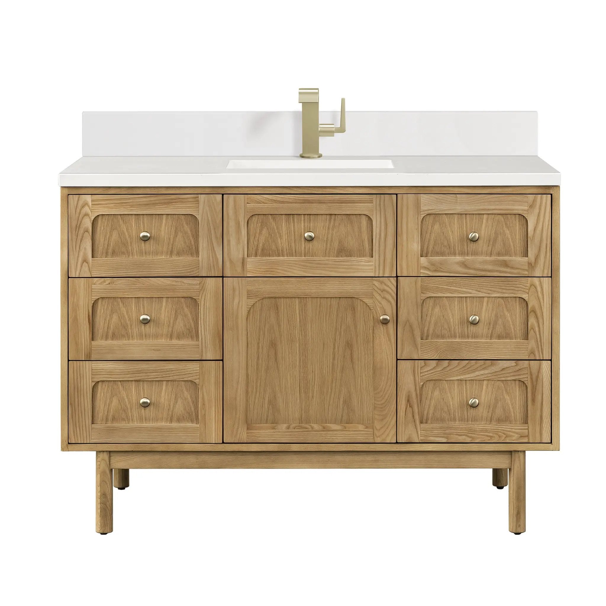 James Martin Laurent 48" Single Vanity Set - Light Natural Oak by James Martin Vanities