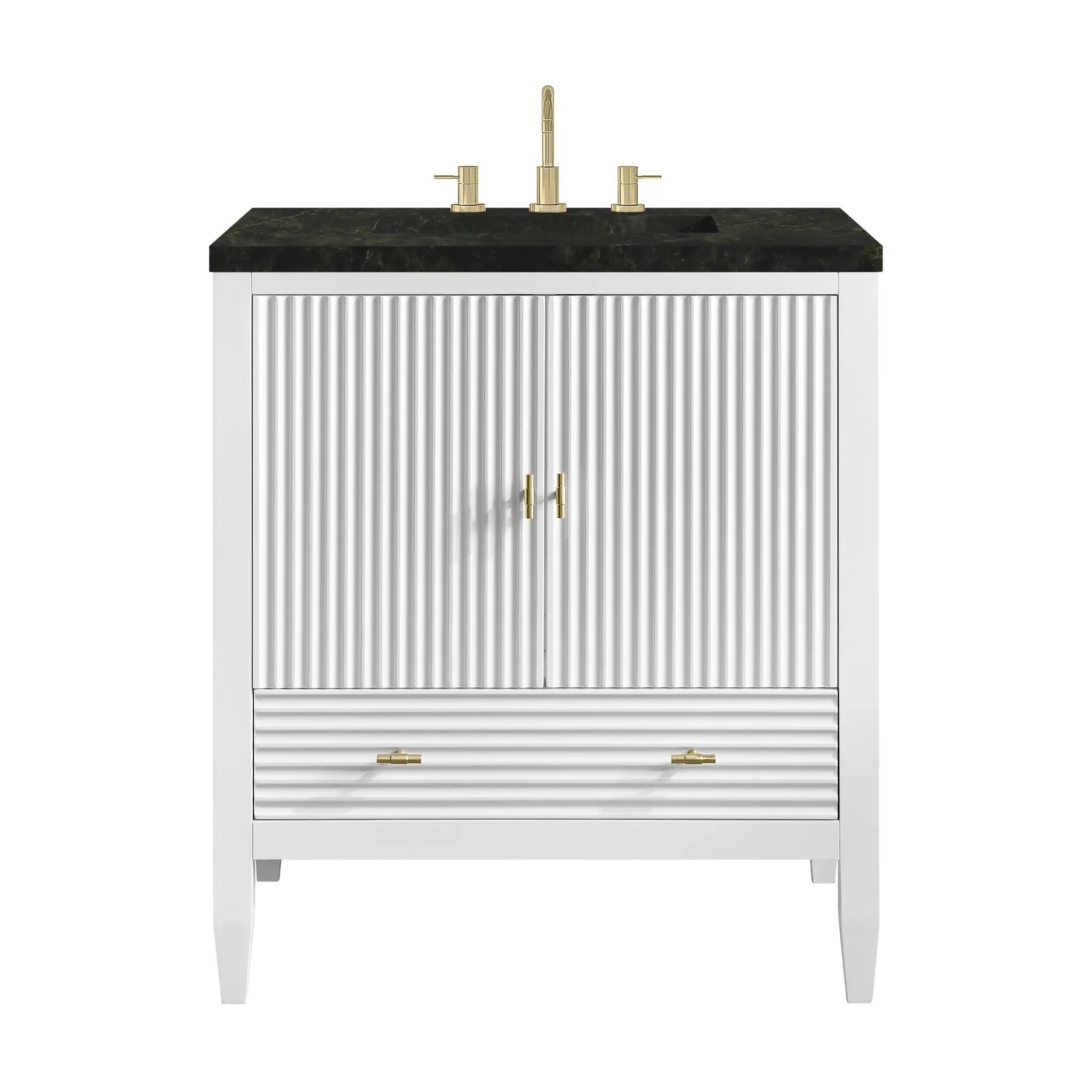 James Martin Myrrin 30" Single Vanity Set - Bright White by James Martin Vanities