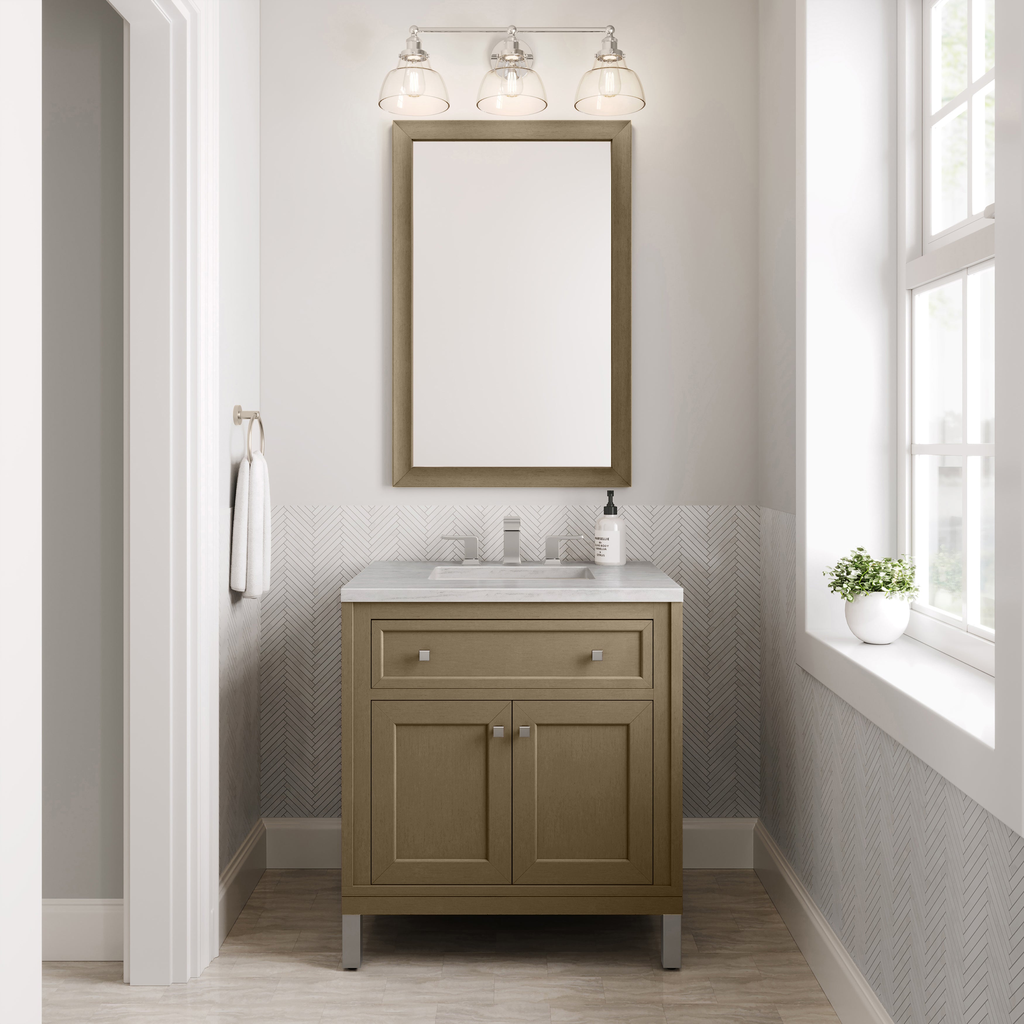 walnut whisper vanity