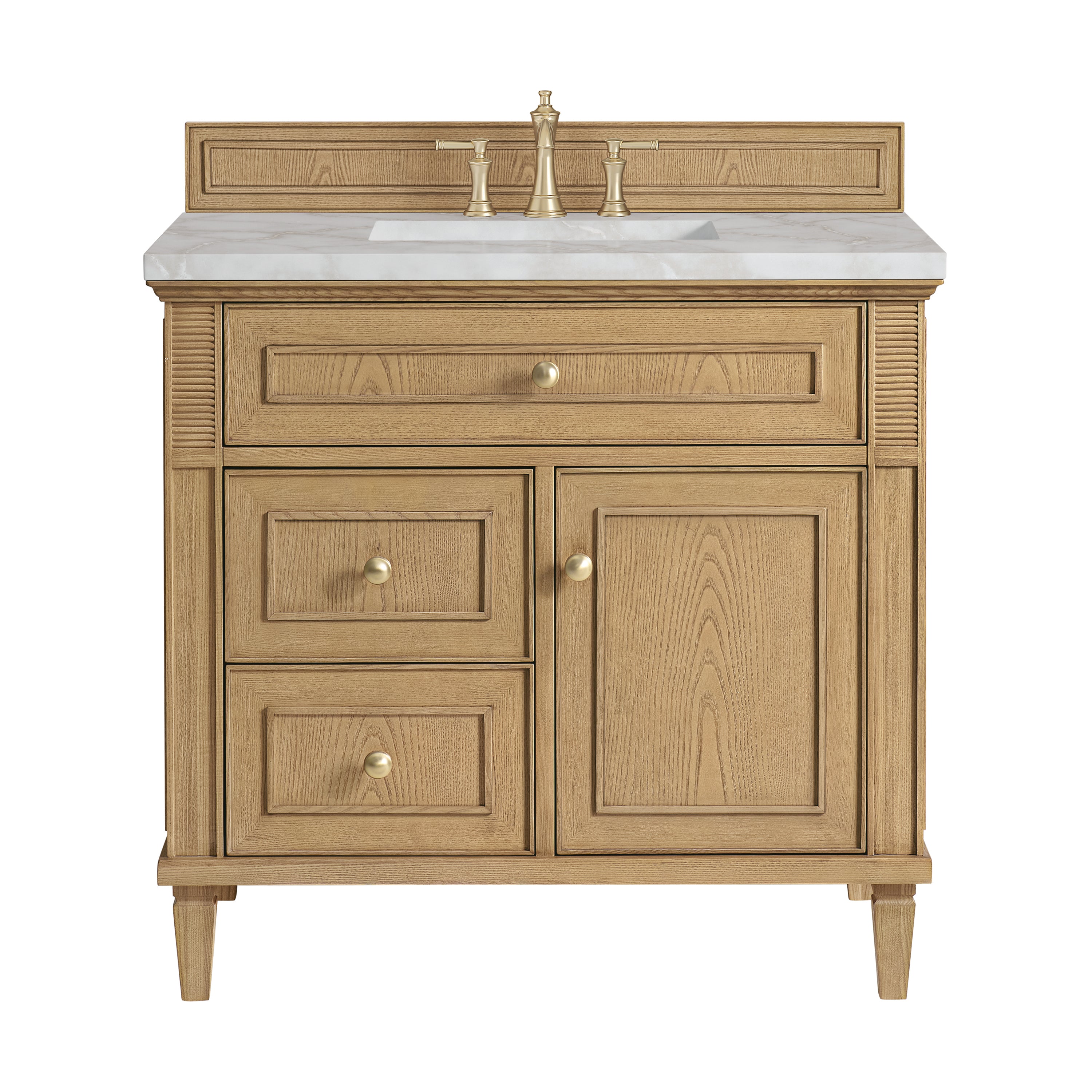 James Martin Vanities Lorelai 36" Single Vanity - Light Natural Oak