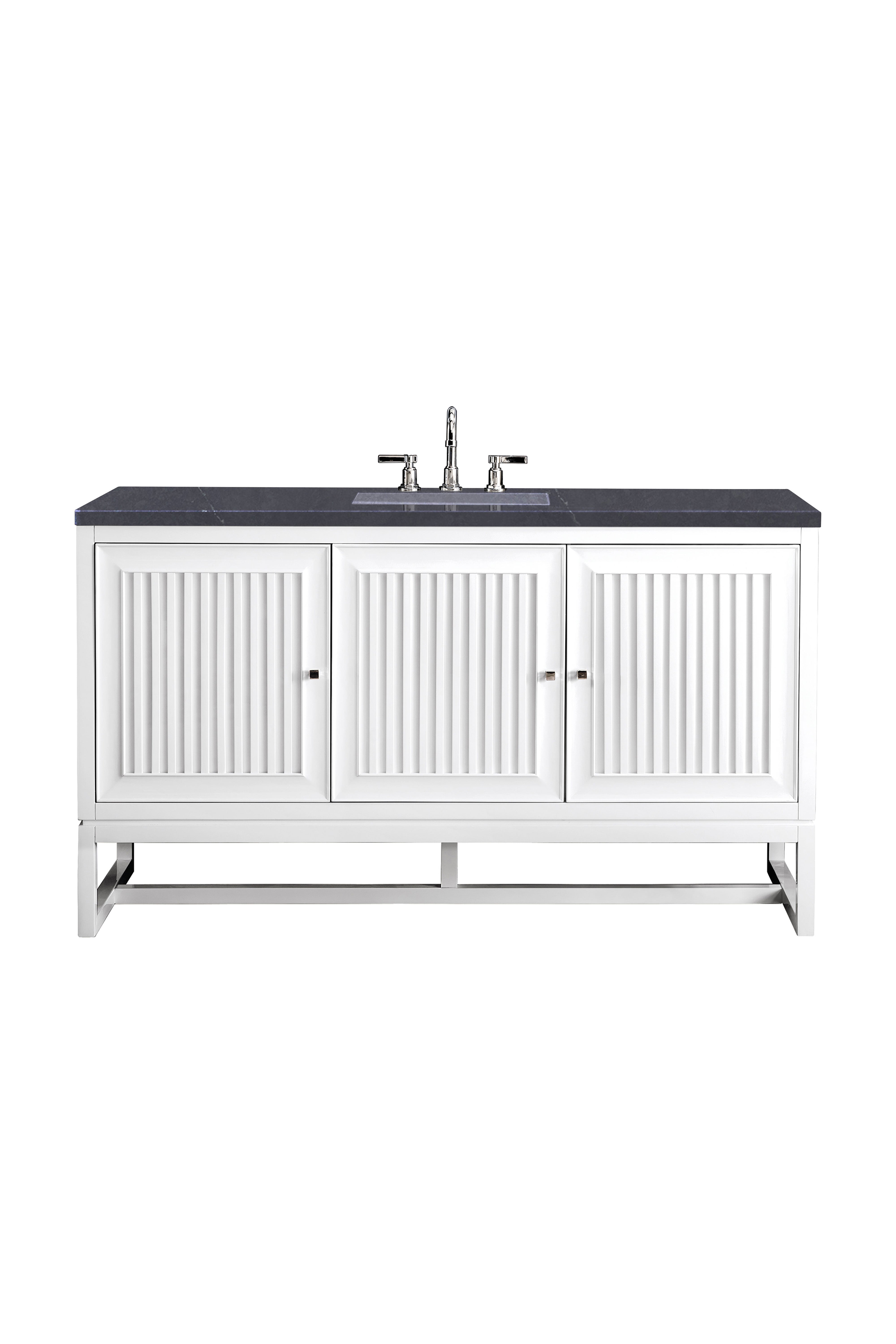 James Martin Vanities Athens 60" Single Vanity - Glossy White