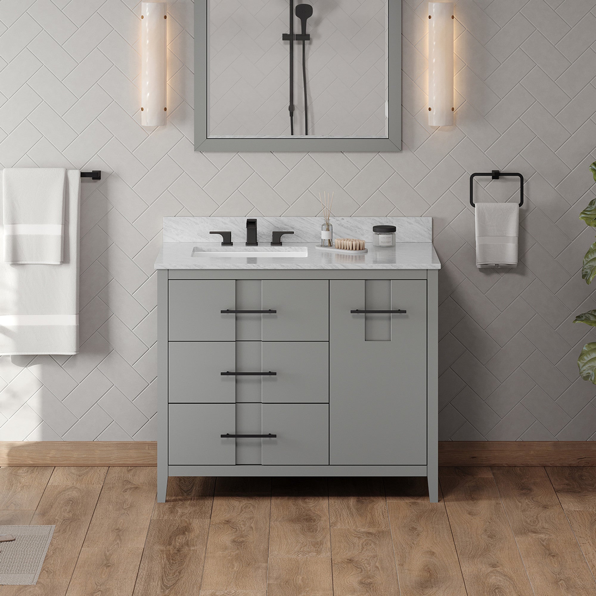 Jeffrey Alexander 42" Katara Vanity Set by Jeffrey Alexander