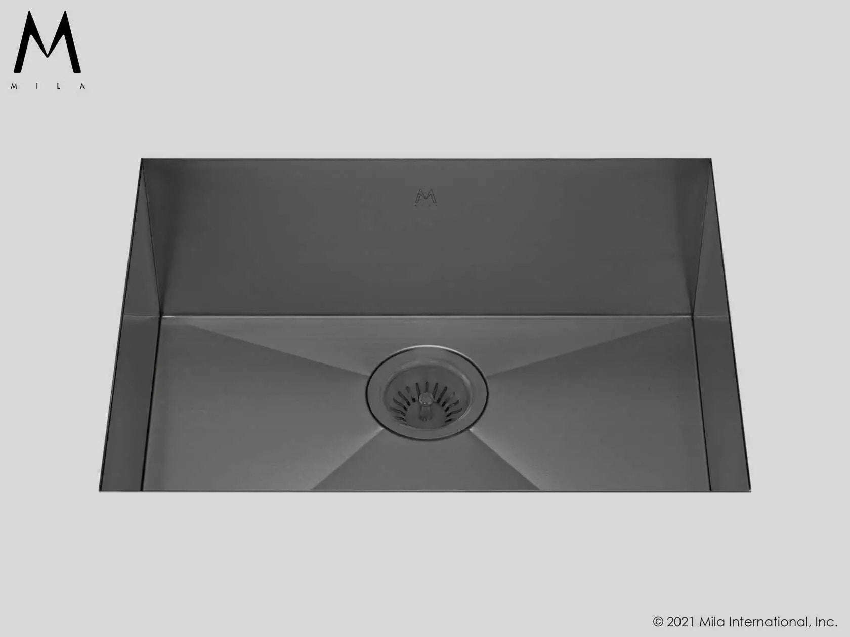 MILA FLATIRON Single Bowl Under Mount 27 x 17 Kitchen Sink by Mila International