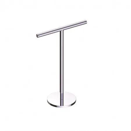 polished chrome towel holder