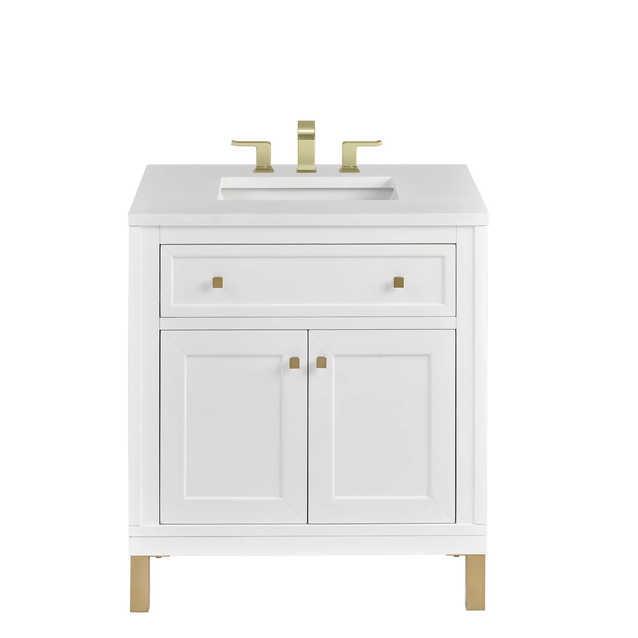 James Martin Chicago 30" Single Vanity Set - Glossy White by James Martin Vanities