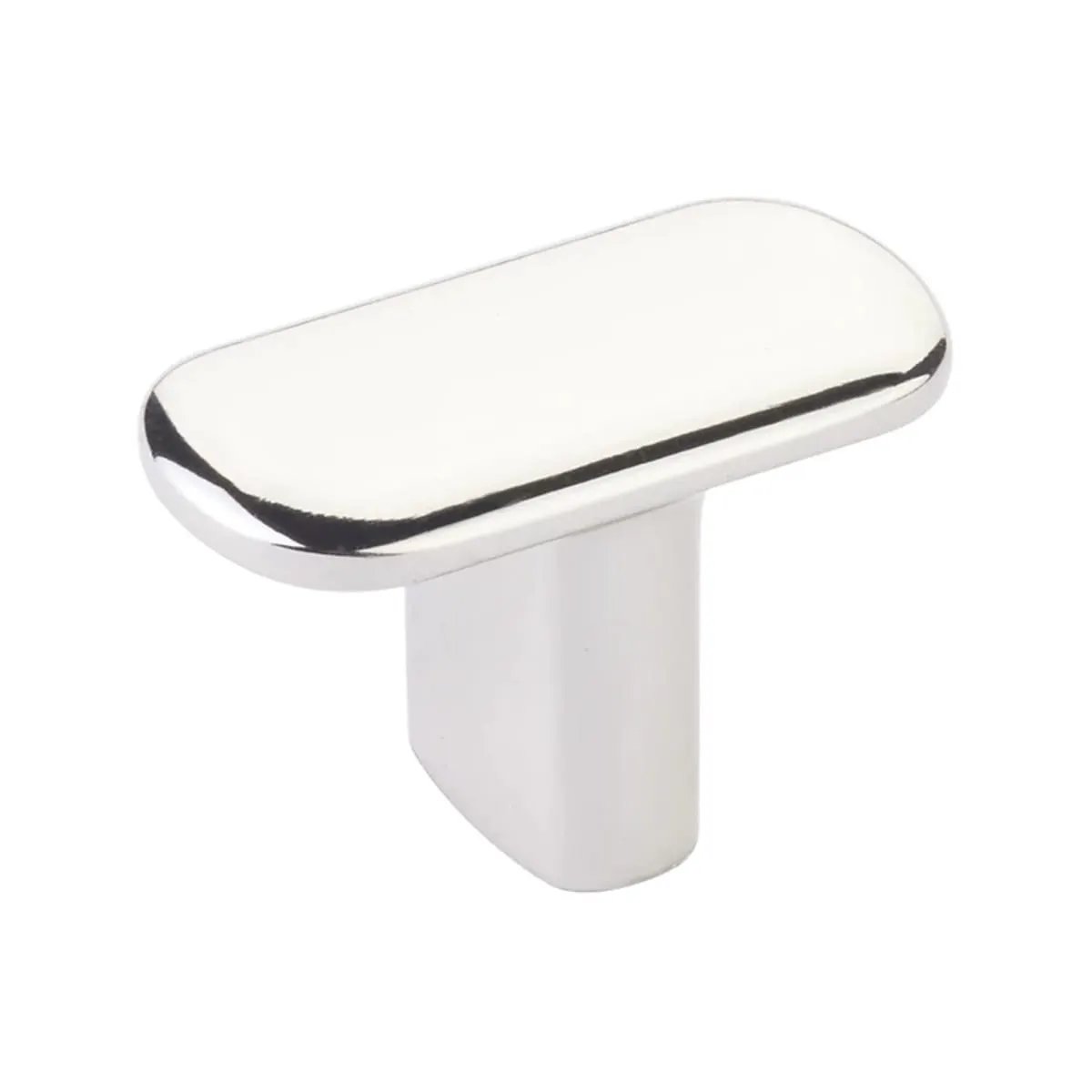 polished nickel cabinet t-knob