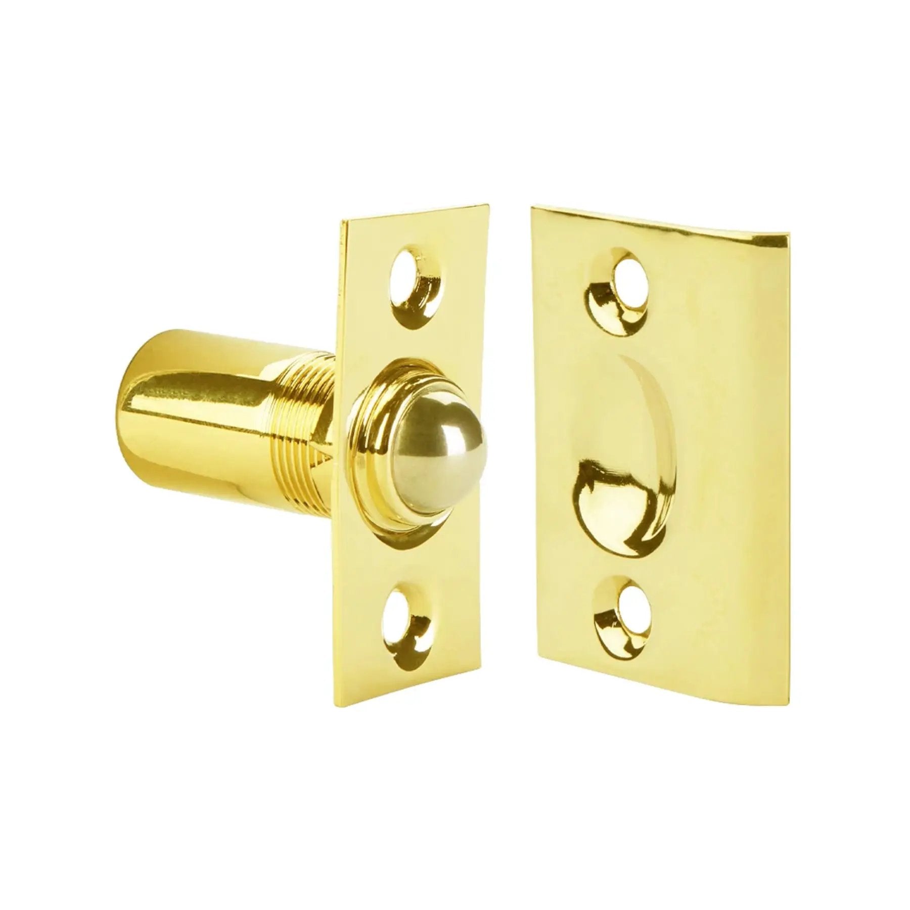 polished brass ball catch