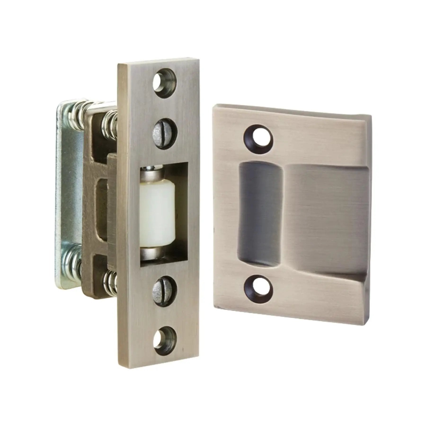 satin nickel roller catch