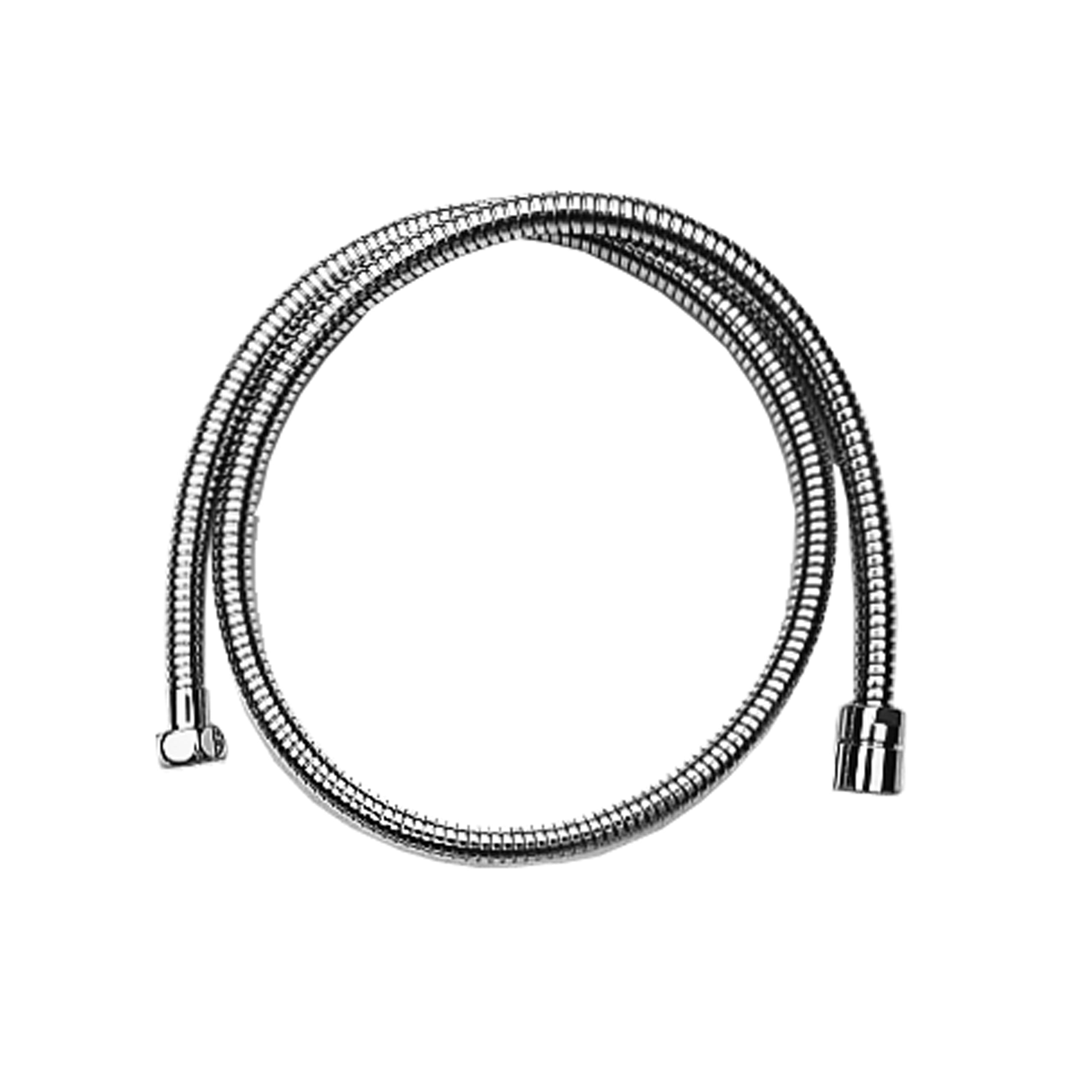 polished chrome hand shower hose