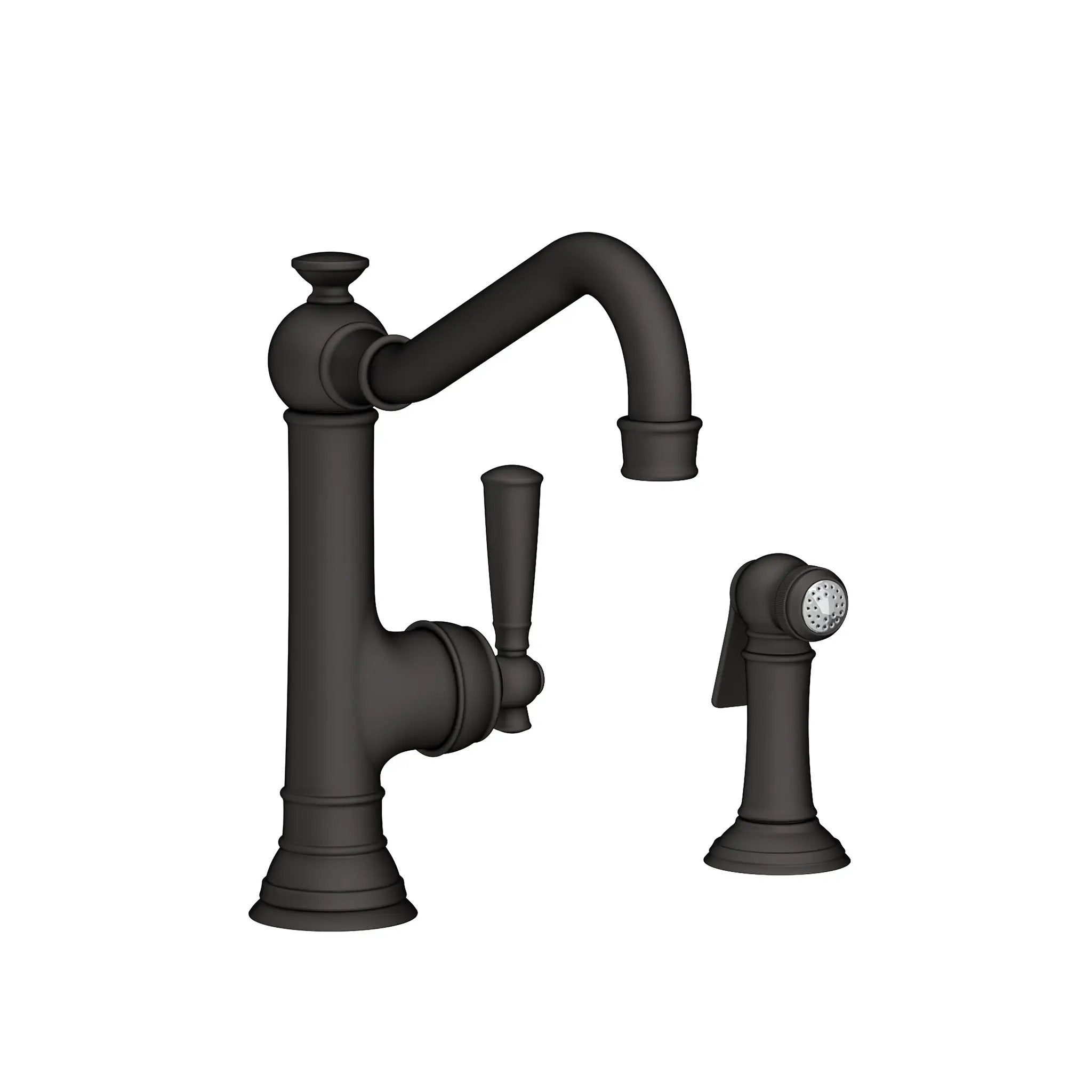 Newport Brass Jacobean Single Handle Kitchen Faucet with Side Spray by Newport Brass
