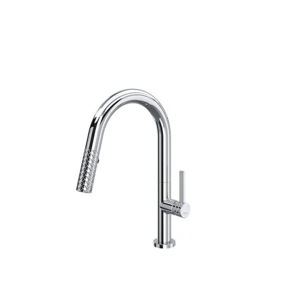 Rohl Tenerife Pull-Down Bar/Food Prep Kitchen Faucet with C-Spout by Rohl