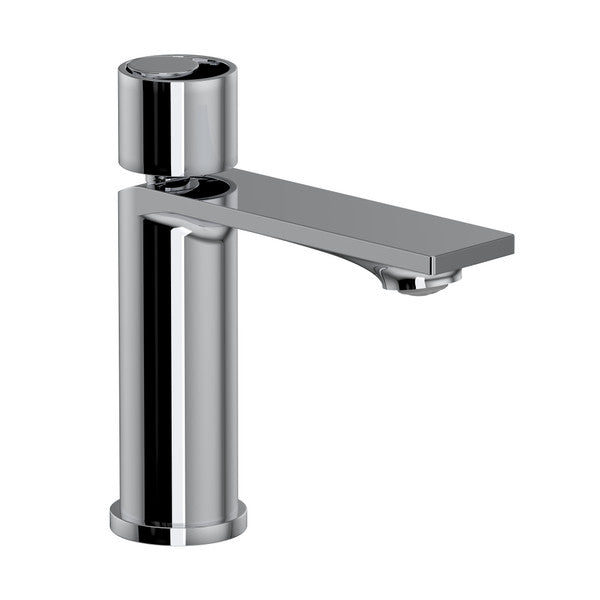 polished chrome bathroom faucet
