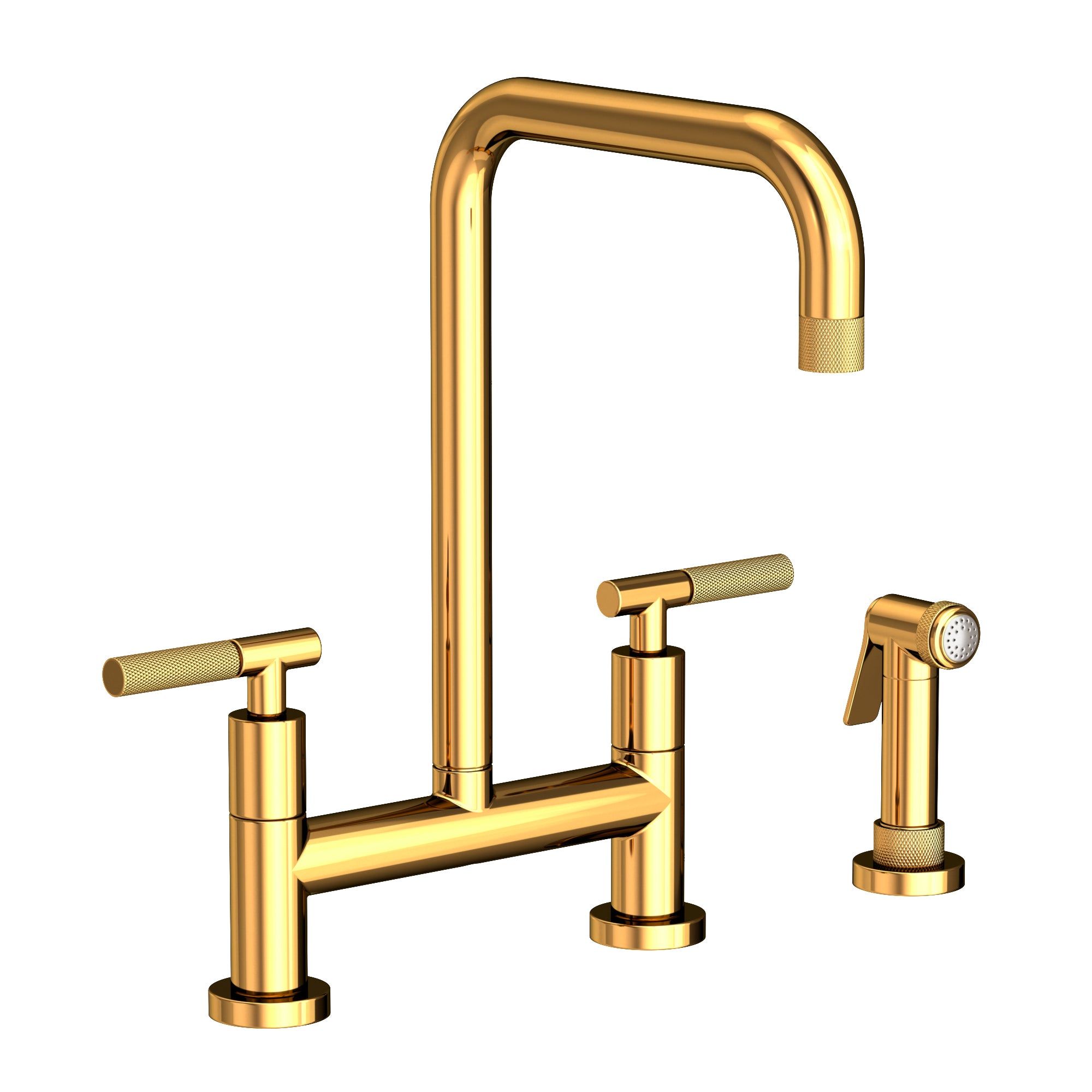Newport Brass Muncy Kitchen Bridge Faucet with Side Spray by Newport Brass