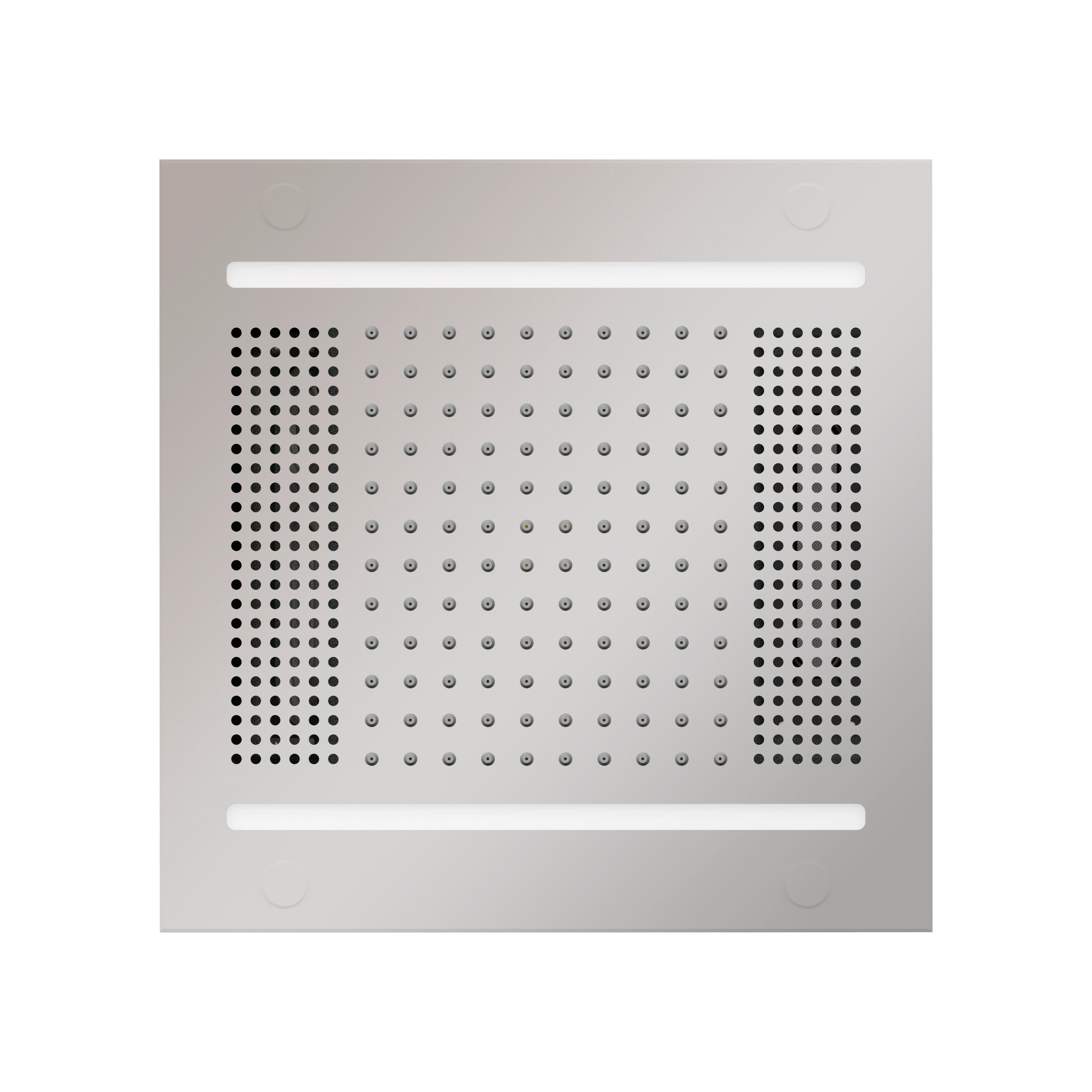 polished chrome rain system