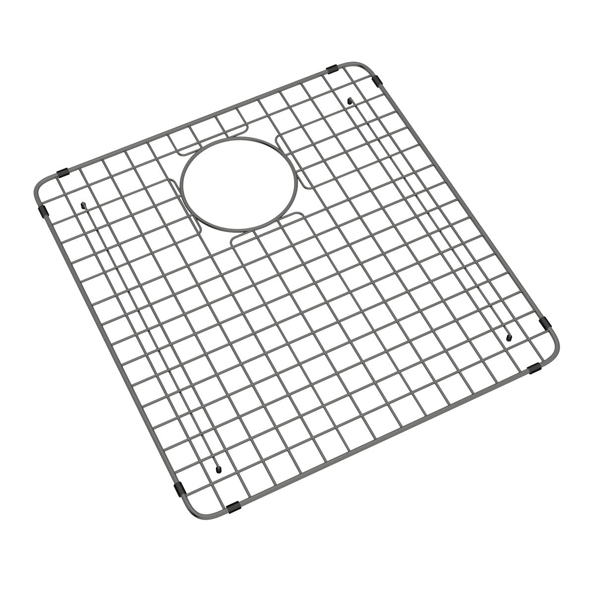 black stainless steel sink grid