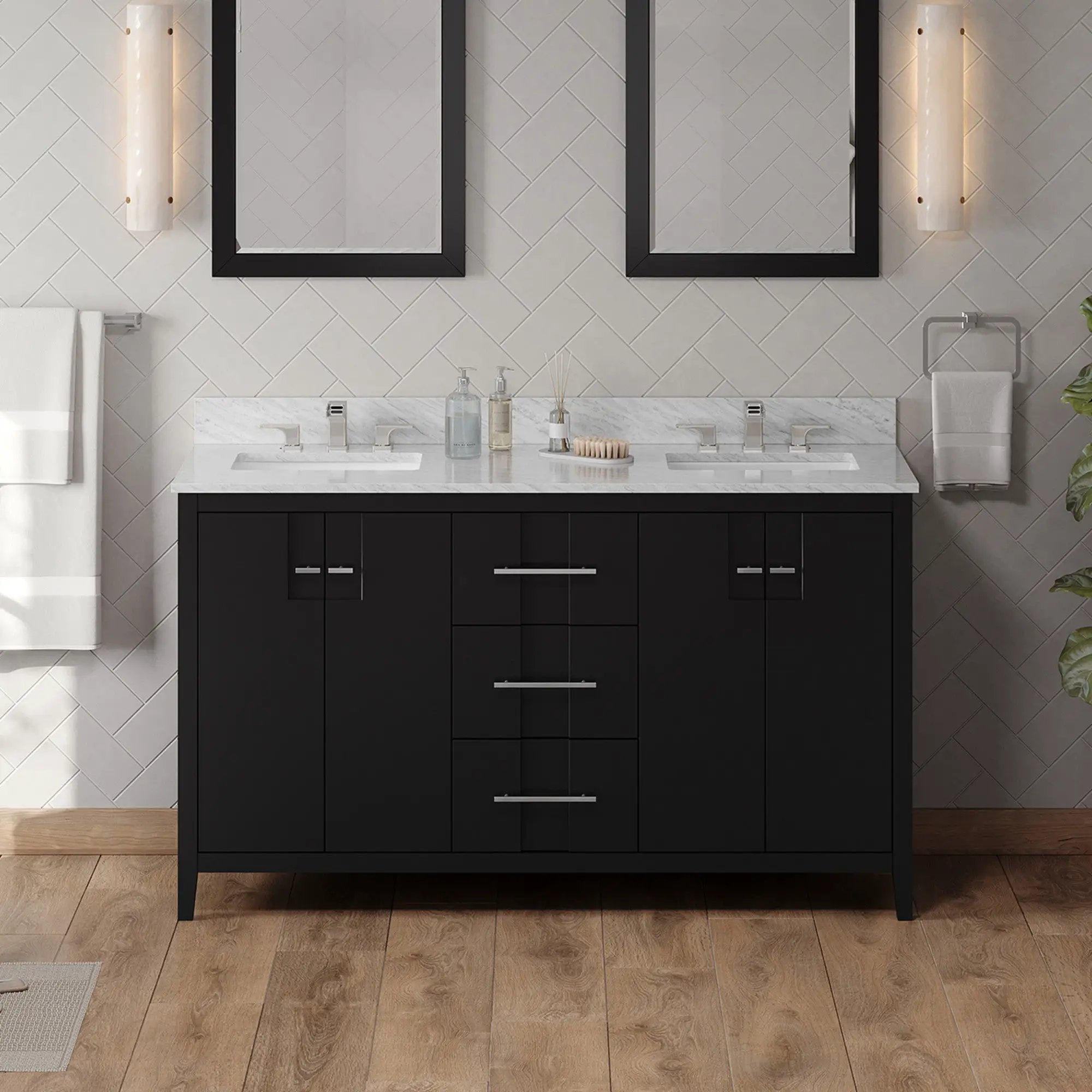 Jeffrey Alexander 60" Katara Vanity Set by Jeffrey Alexander