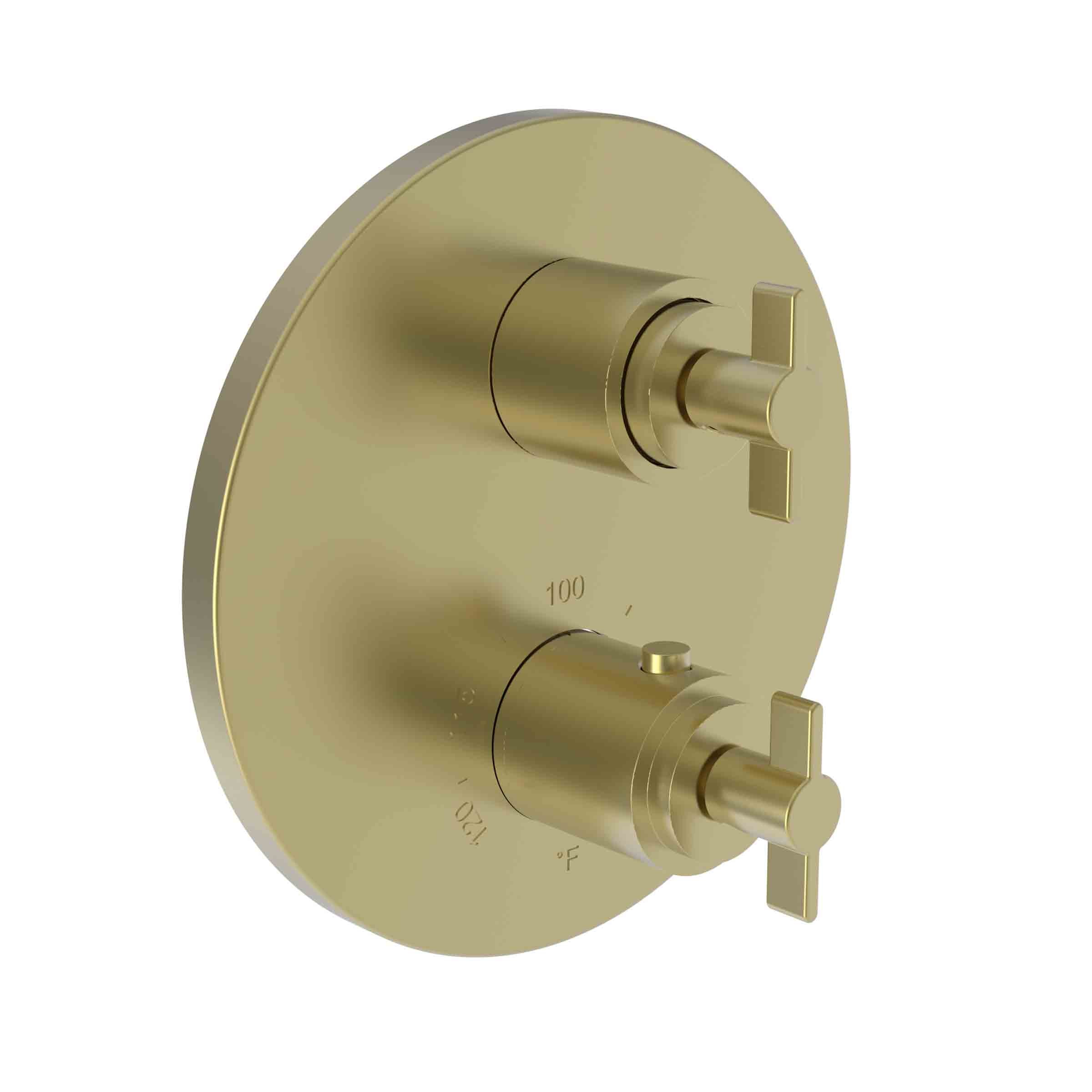 Newport Brass Tolmin 1/2" Round Thermostatic Trim Plate with Handle