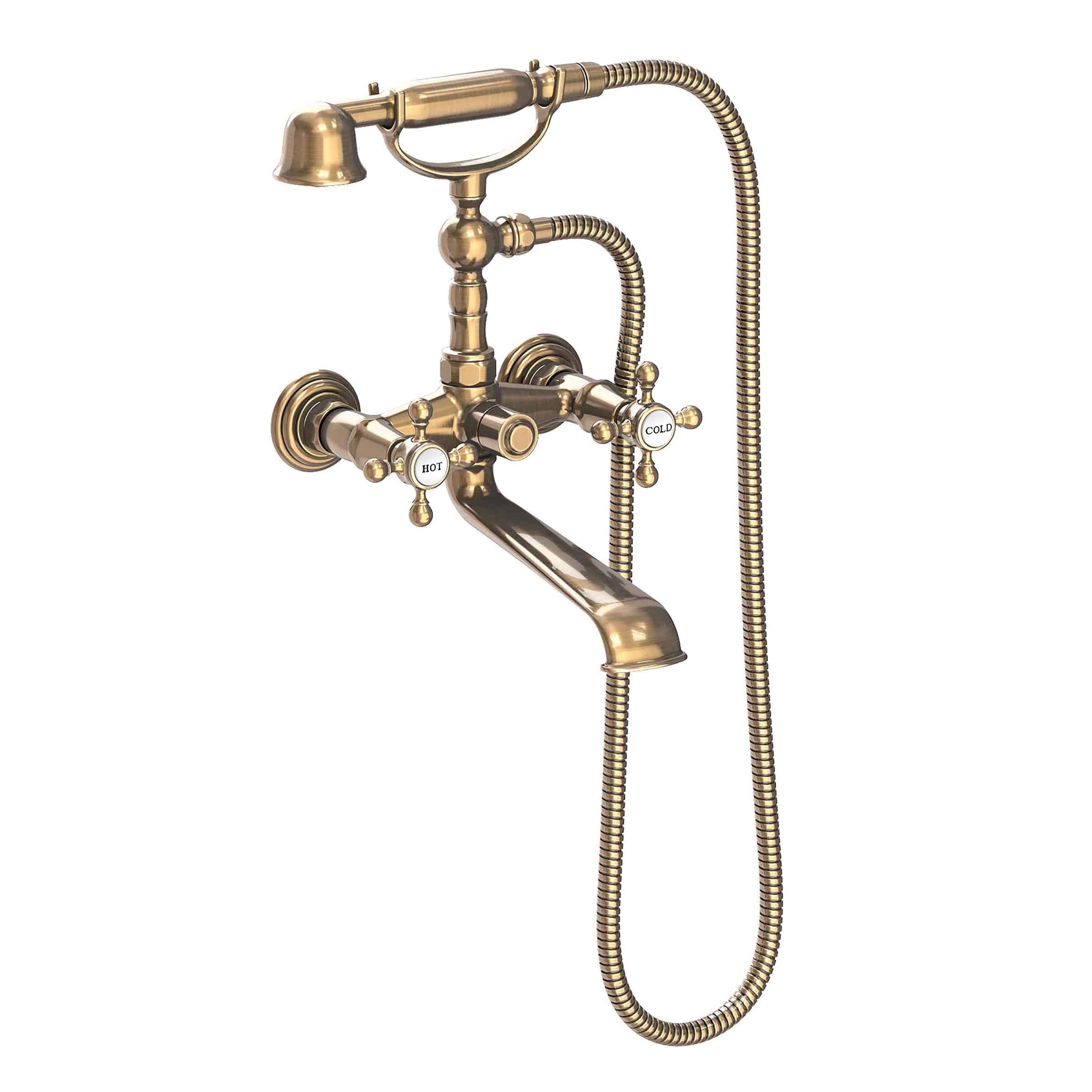 Newport Brass Chesterfield Exposed Tub & Hand Shower Set - Wall Mount