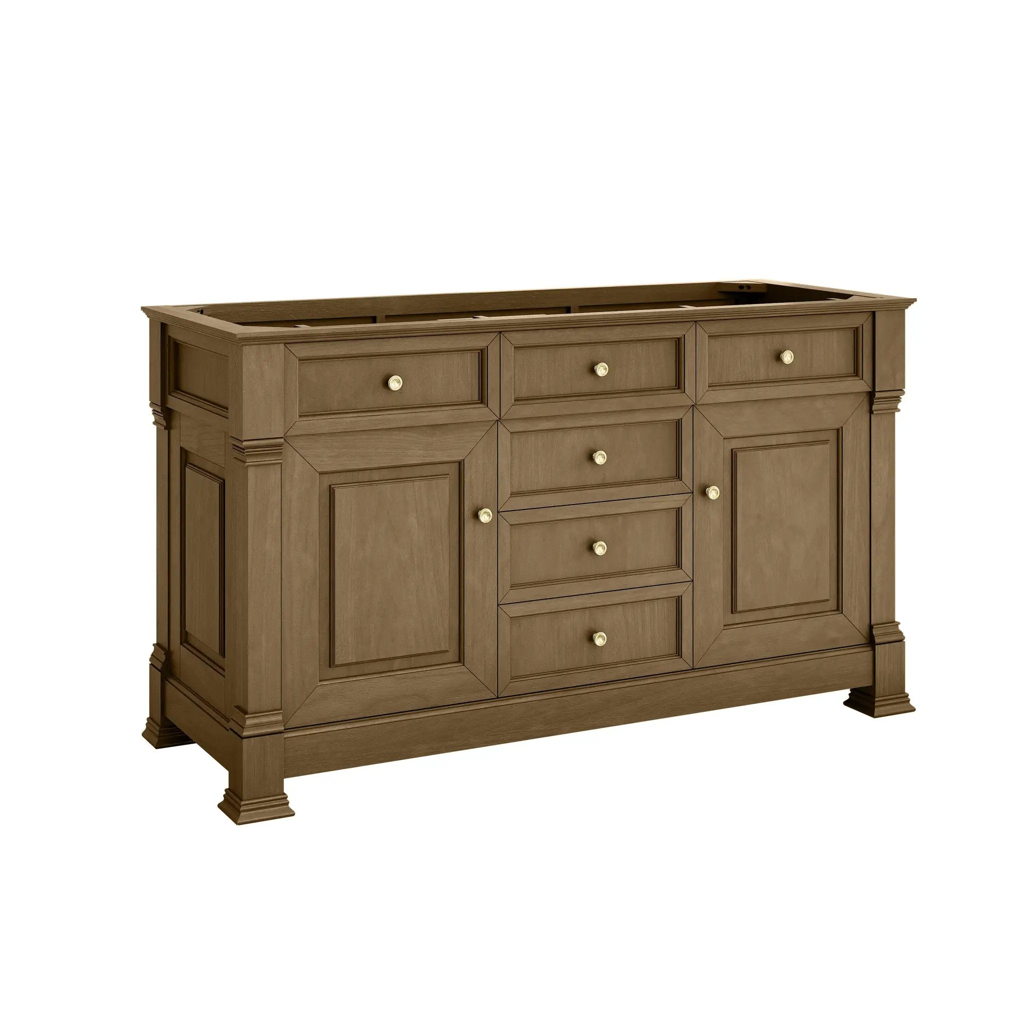 honey oak vanity