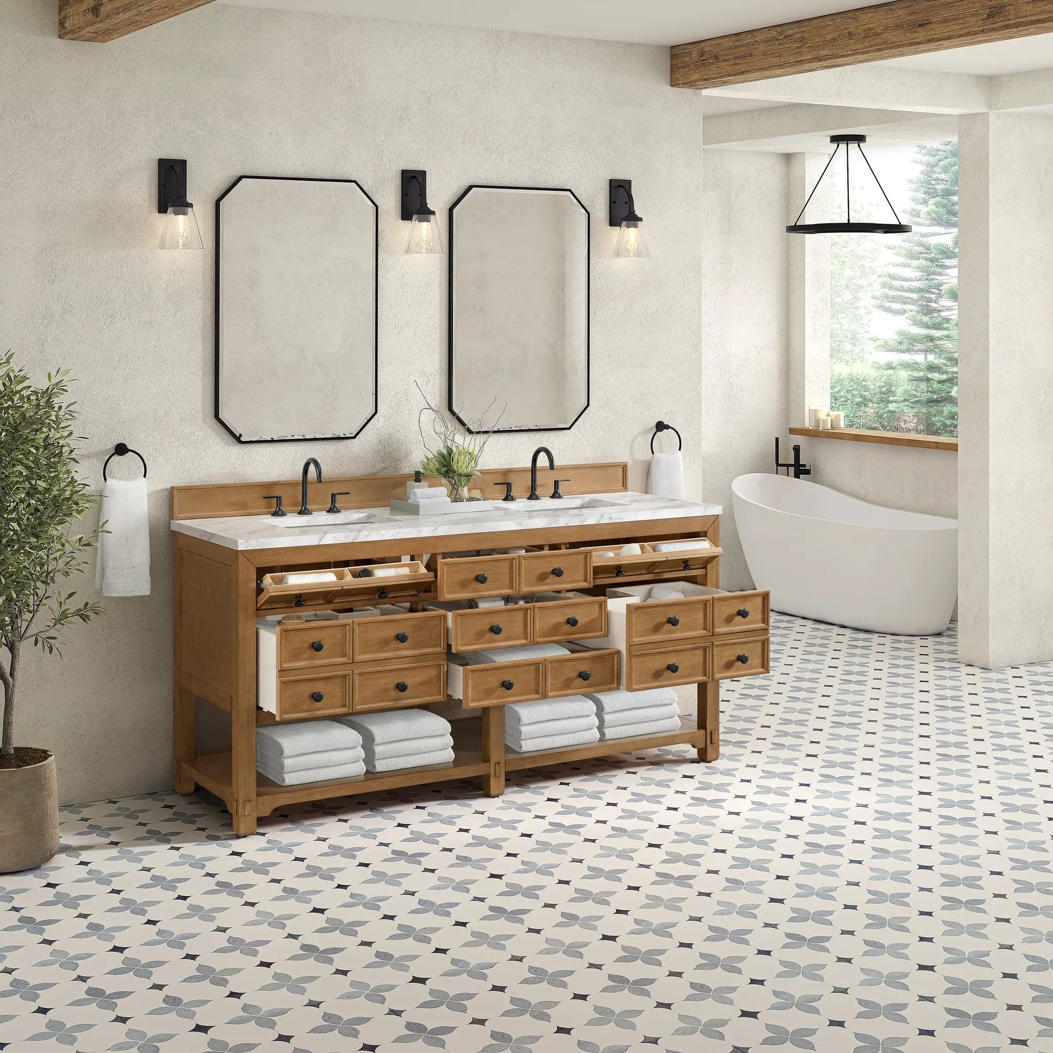 amber birch vanity