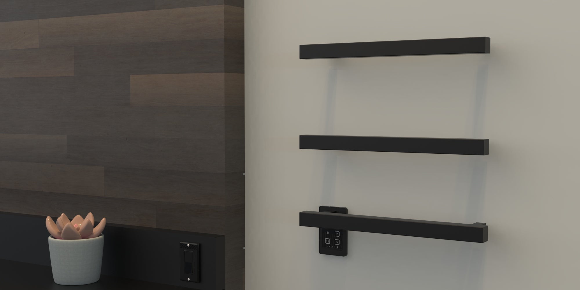 matte black towel warmers