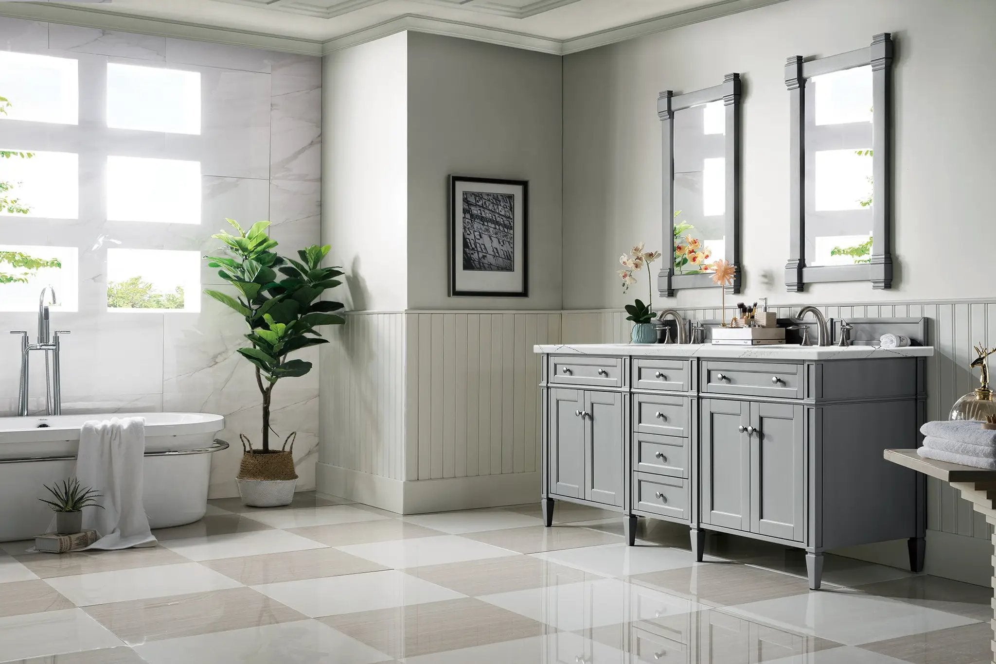 urban gray vanity