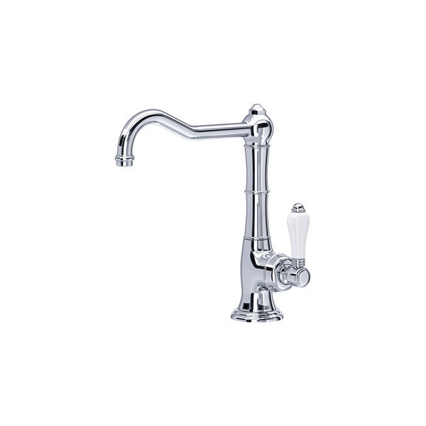 polished chrome kitchen faucet
