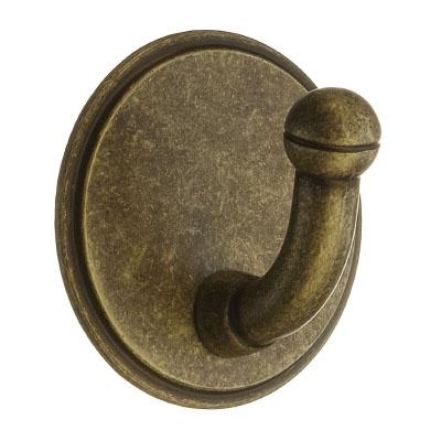 antique brass single hook