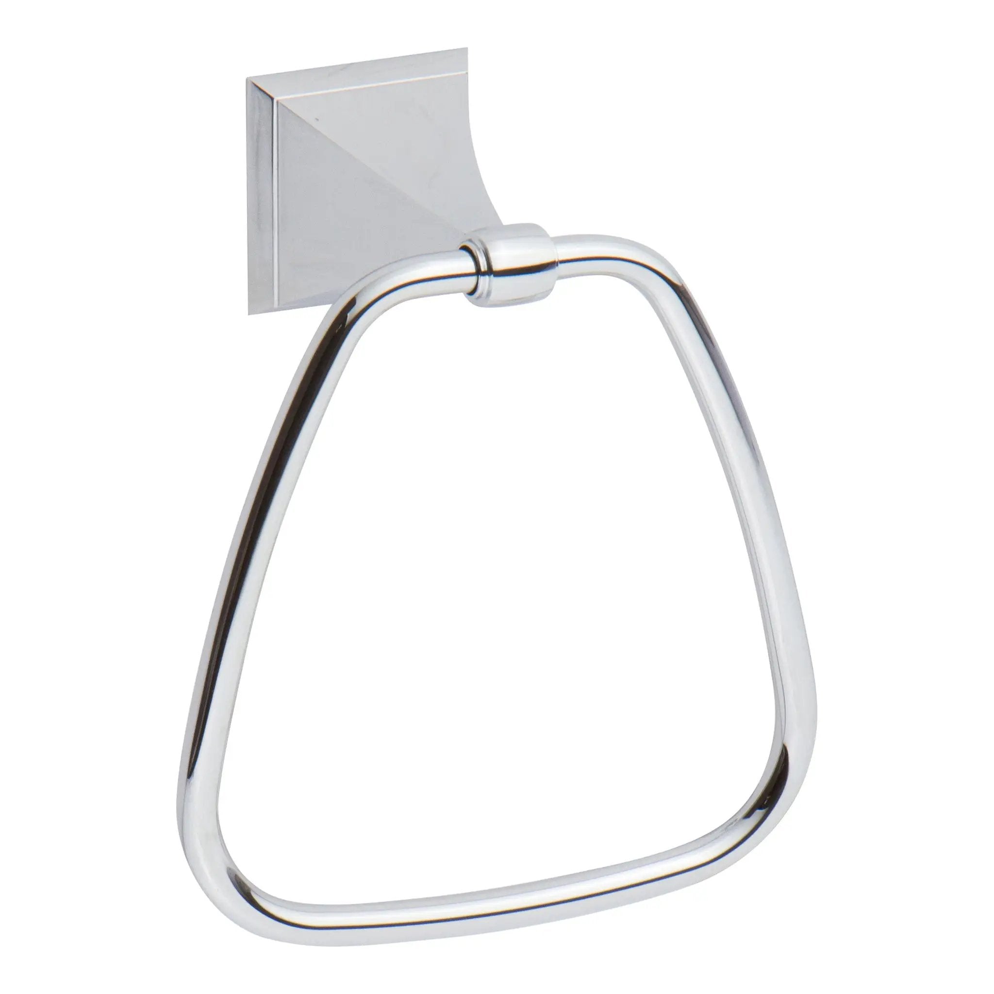 polished chrome towel ring