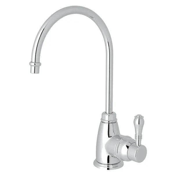 polished chrome kitchen faucet