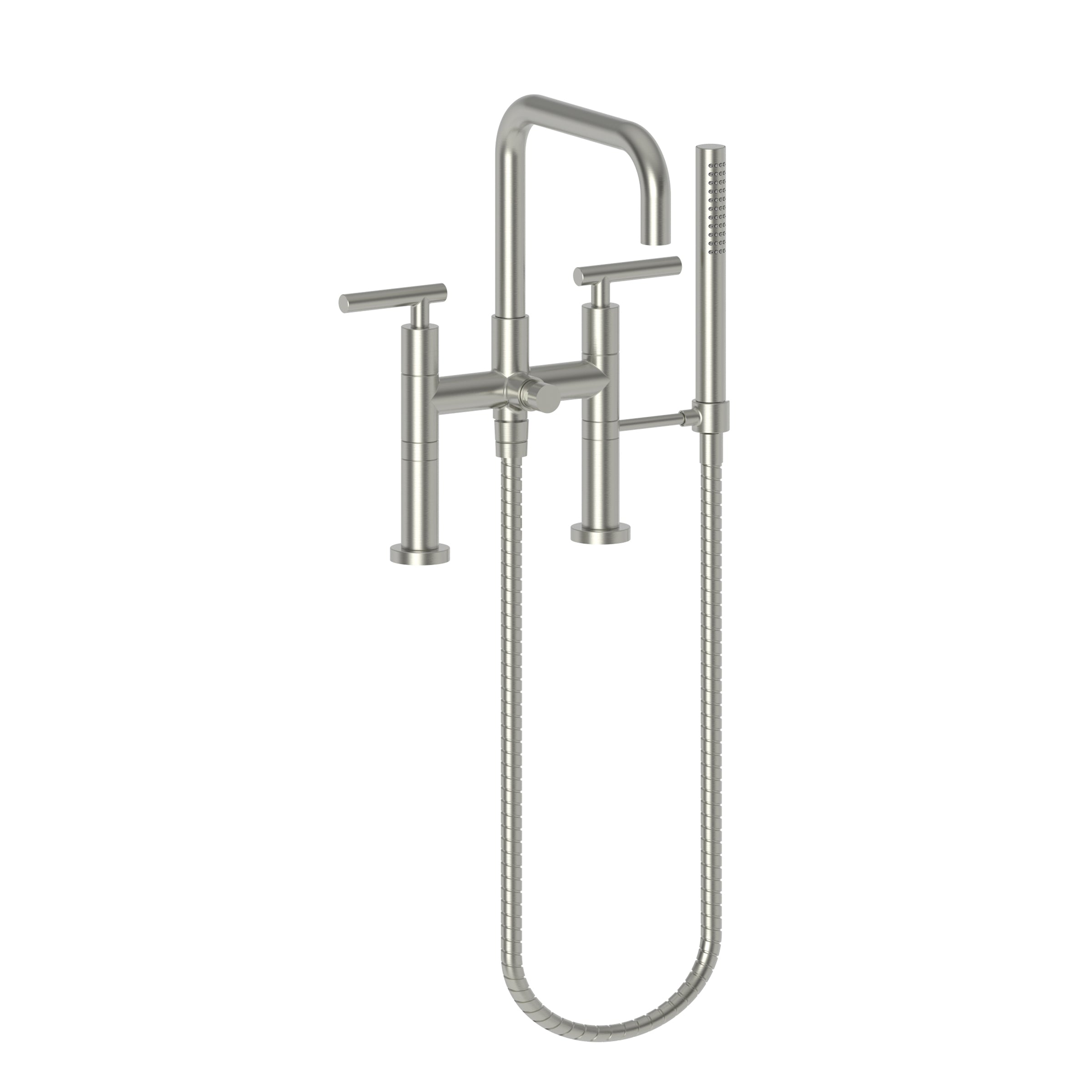 Newport Brass East Square Exposed Tub & Hand Shower Set - Deck Mount