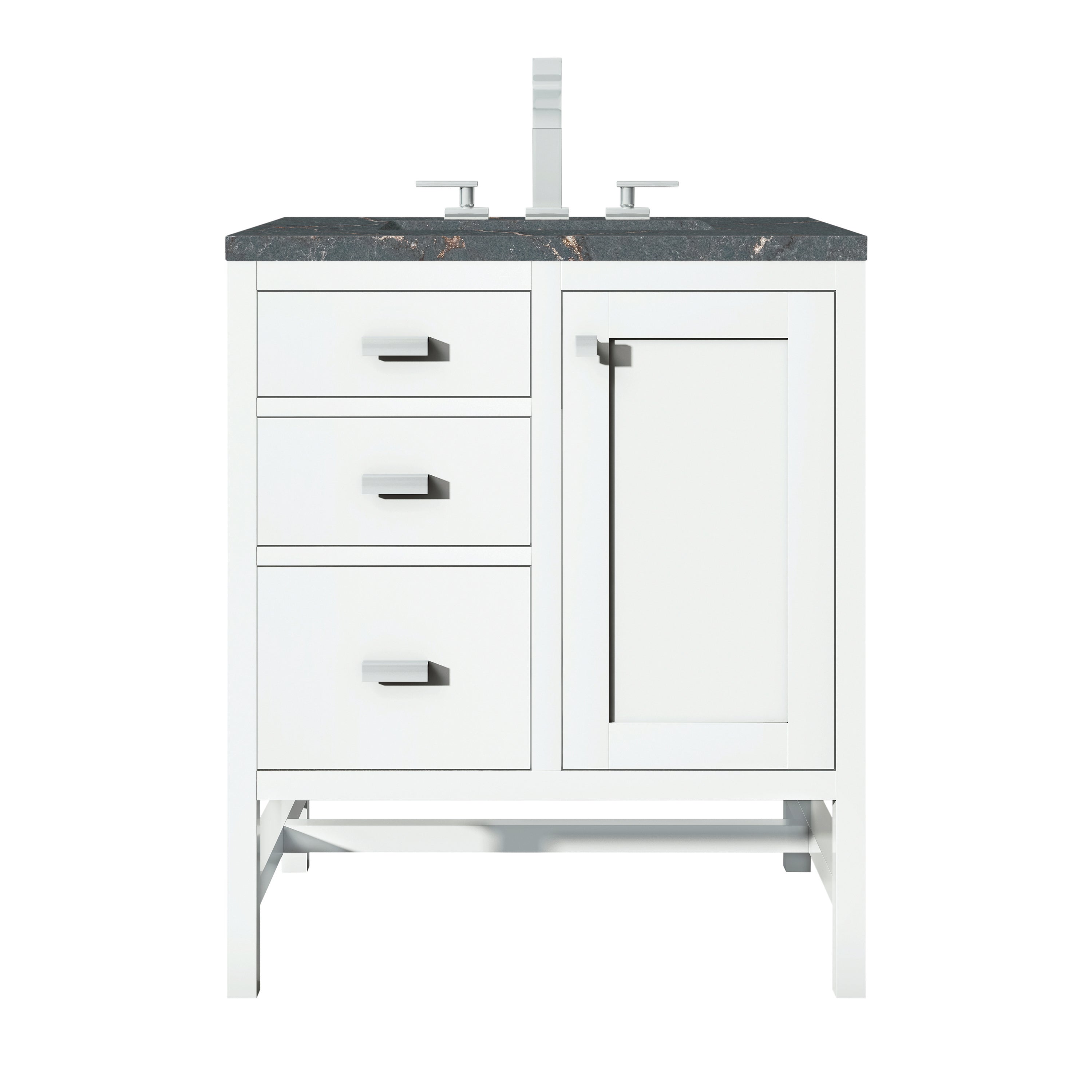 James Martin Vanities Addison 30" Single Vanity - Glossy White
