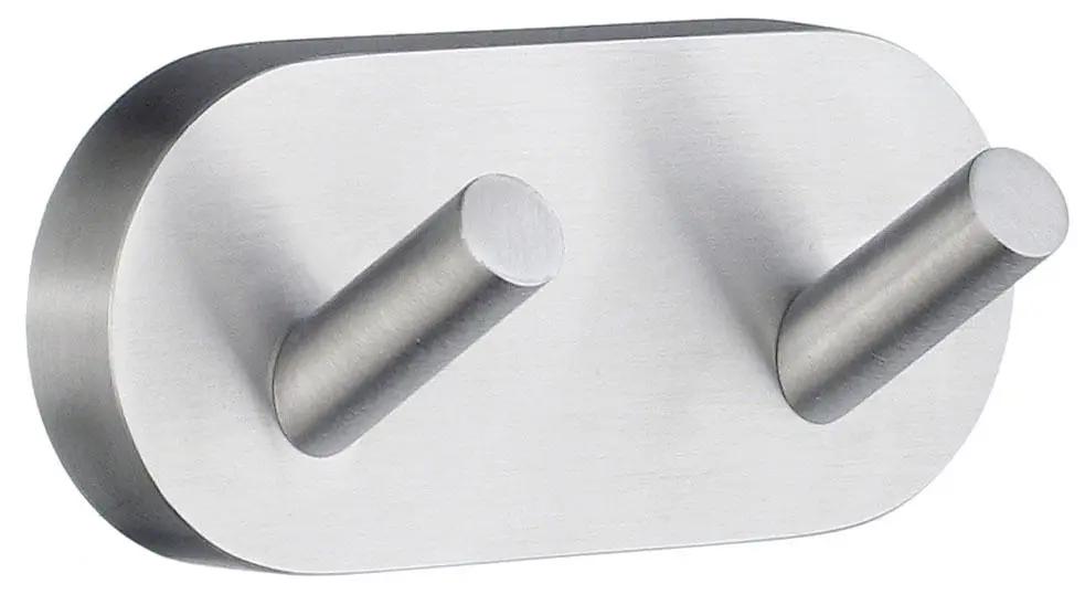 brushed chrome towel hook