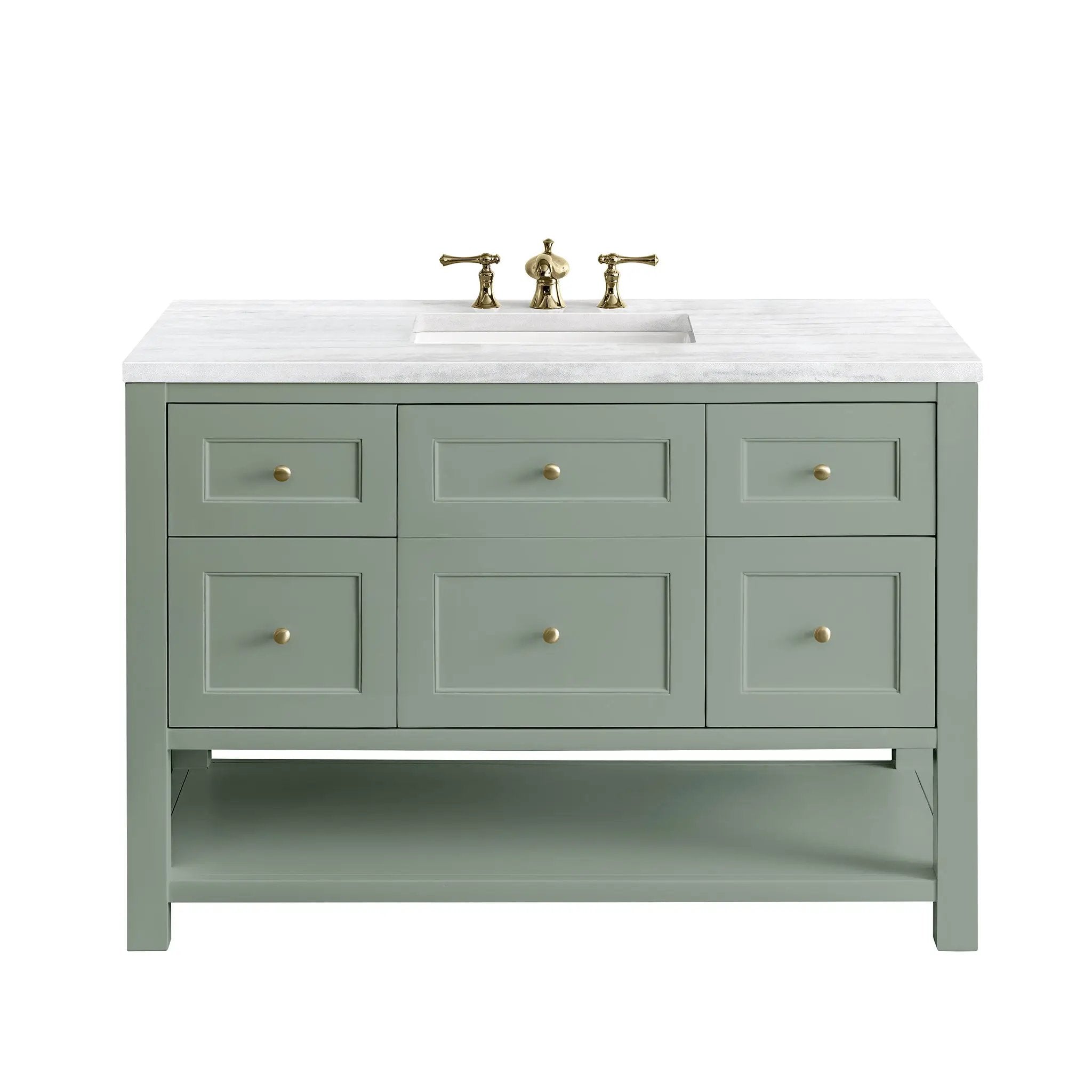 James Martin Breckenridge 48" Single Vanity Set - Smokey Celadon by James Martin Vanities