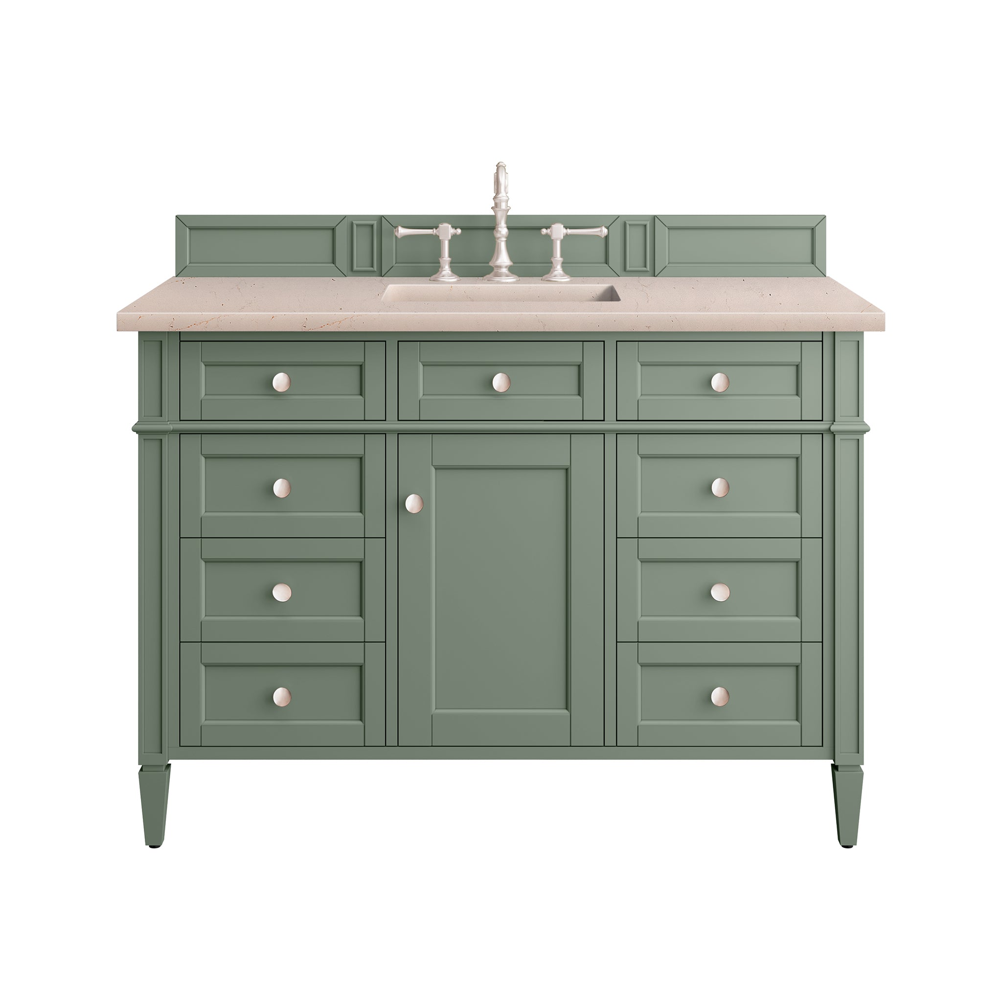 James Martin Vanities Brittany 48" Single Vanity - Smokey Celadon