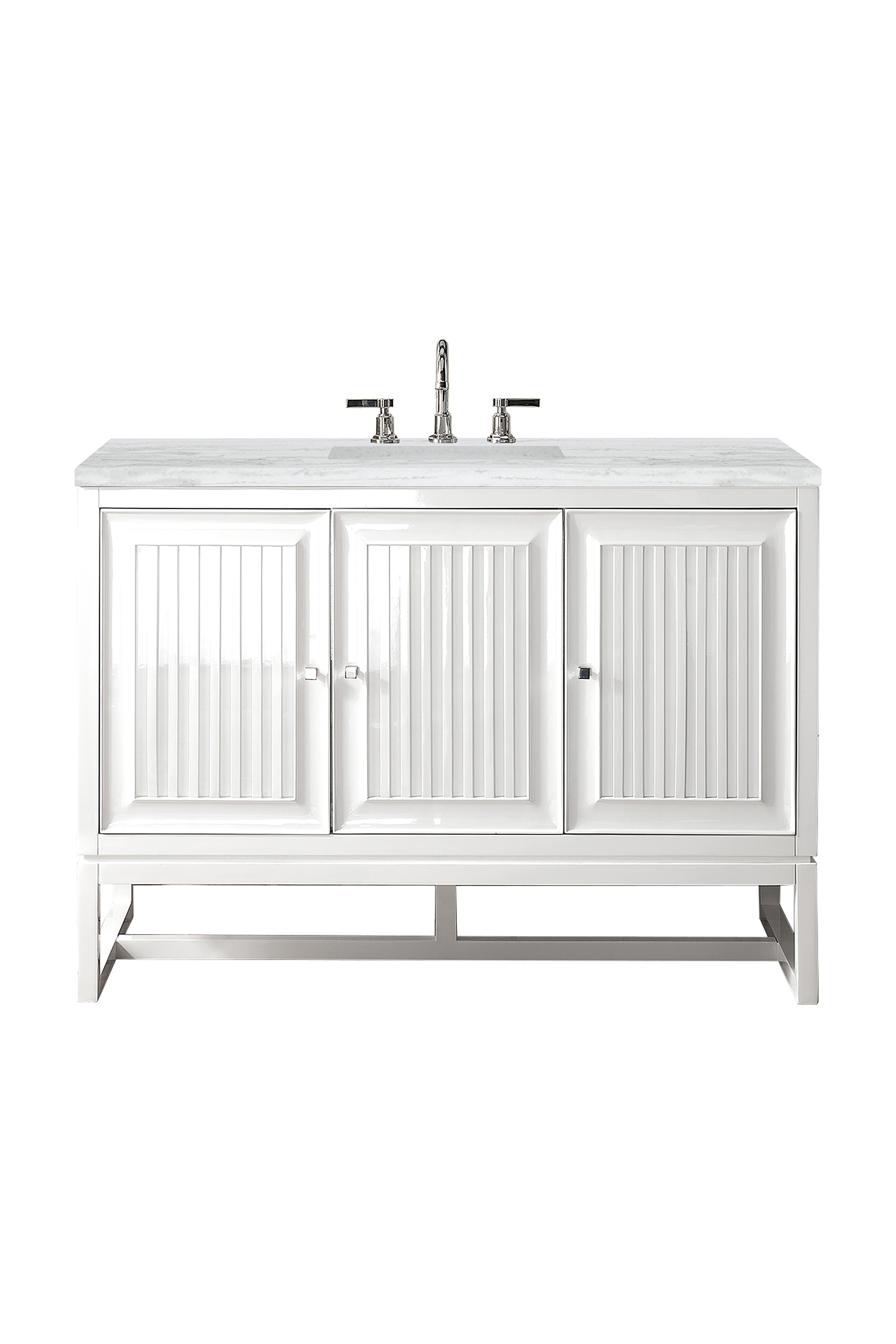 James Martin Vanities Athens 48" Single Vanity - Glossy White