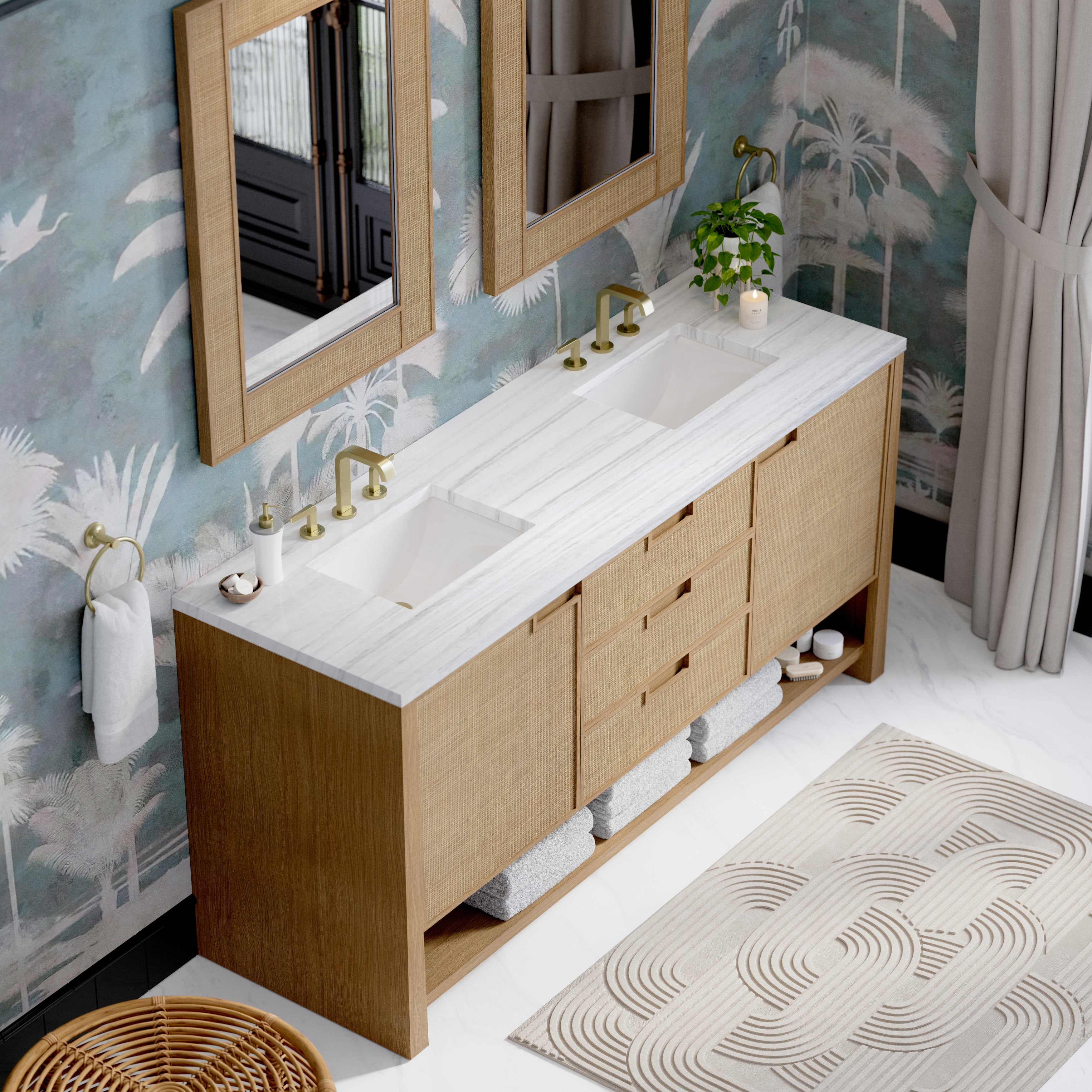 arctic fall solid surface top vanity