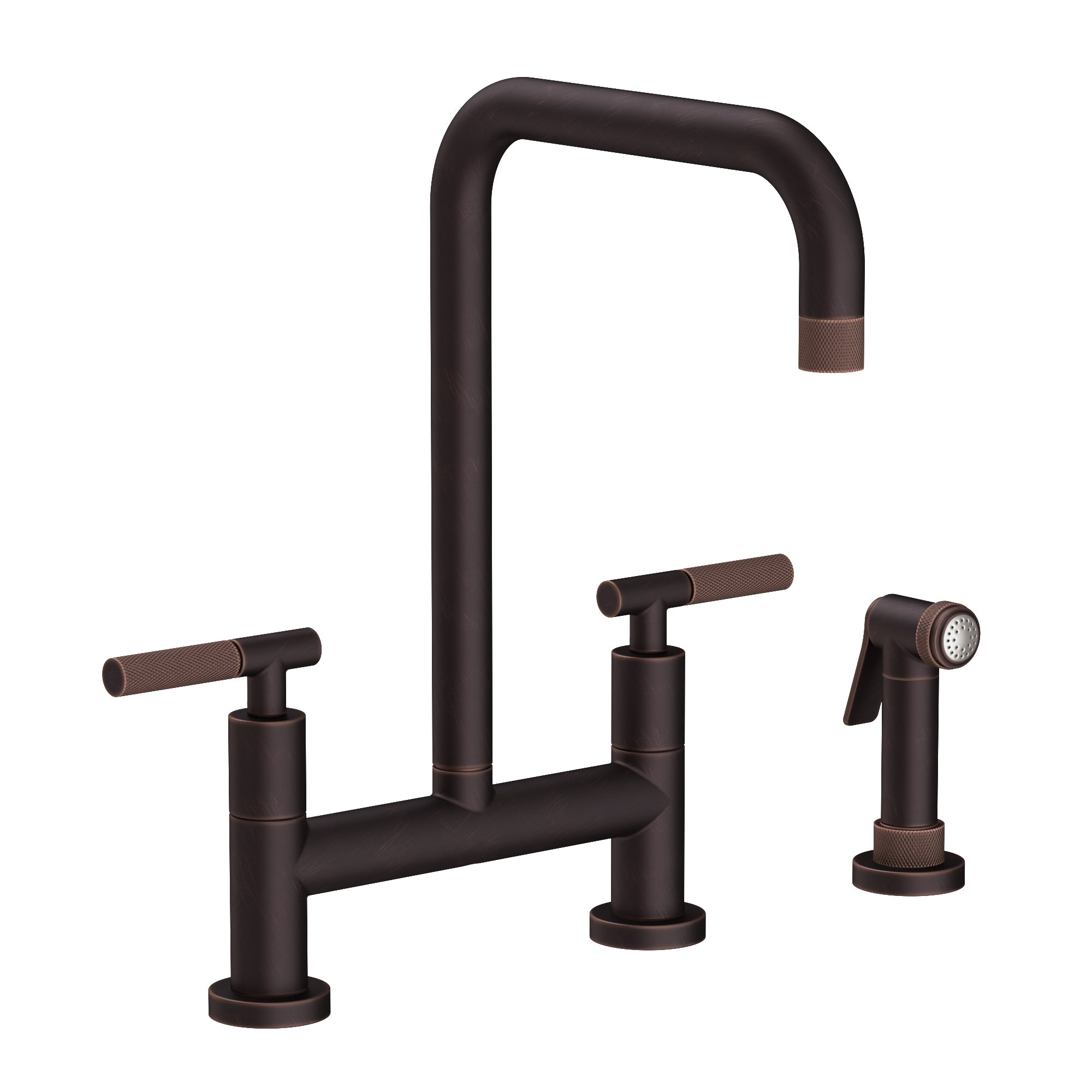 Newport Brass Muncy Kitchen Bridge Faucet with Side Spray by Newport Brass