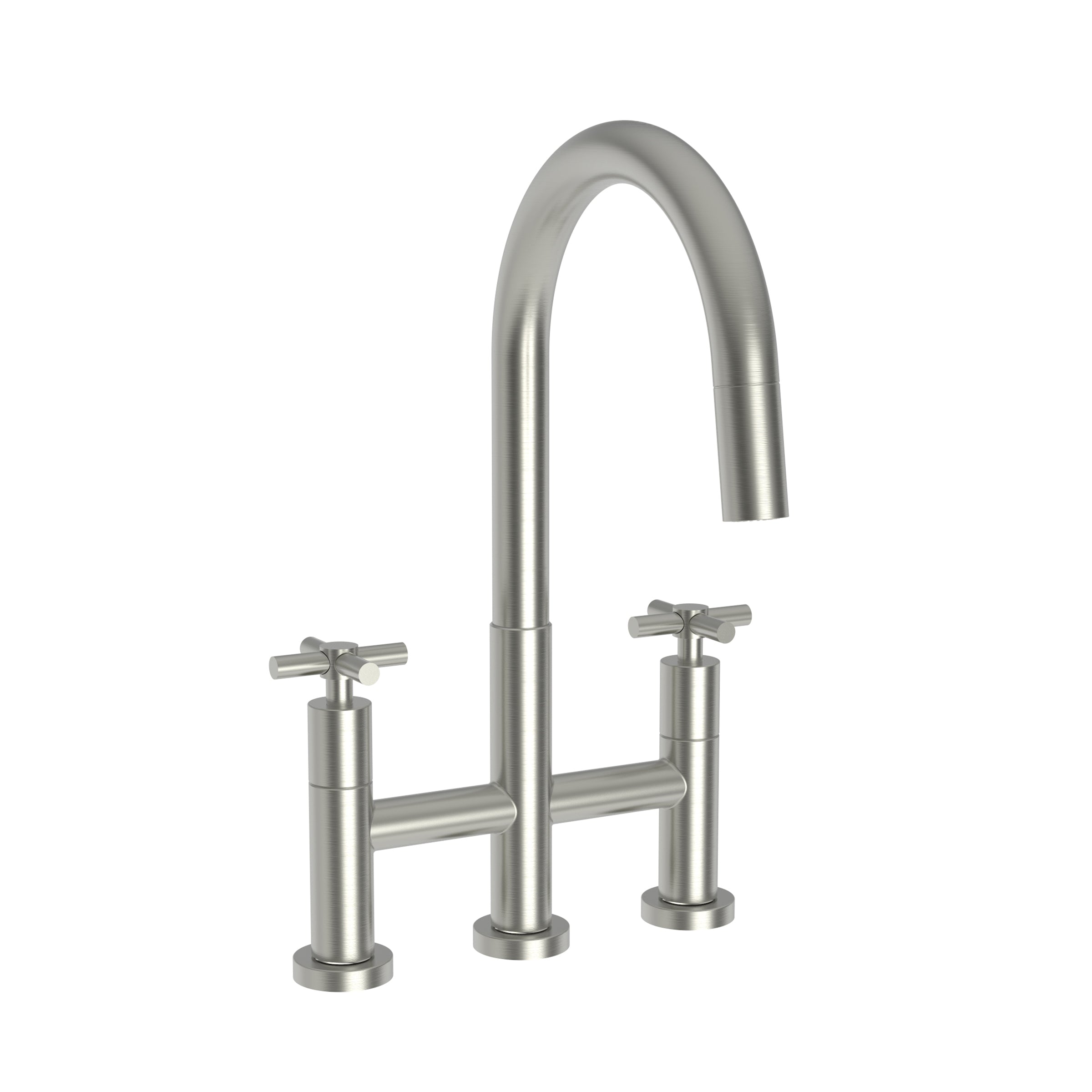 Newport Brass East Linear Kitchen Bridge Pull-Down Faucet