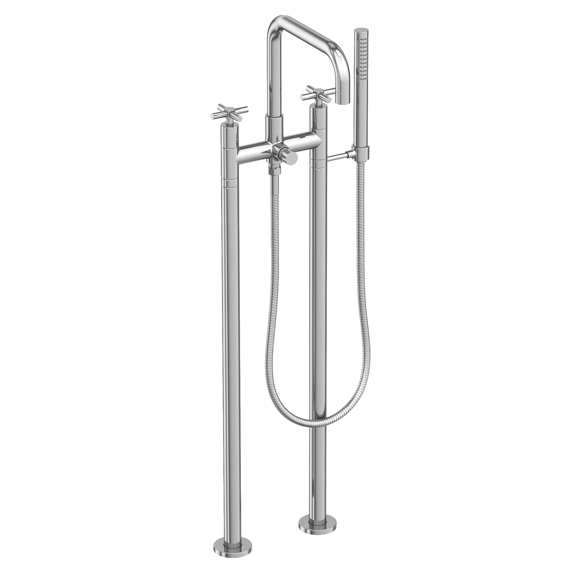 polished chrome hand shower set